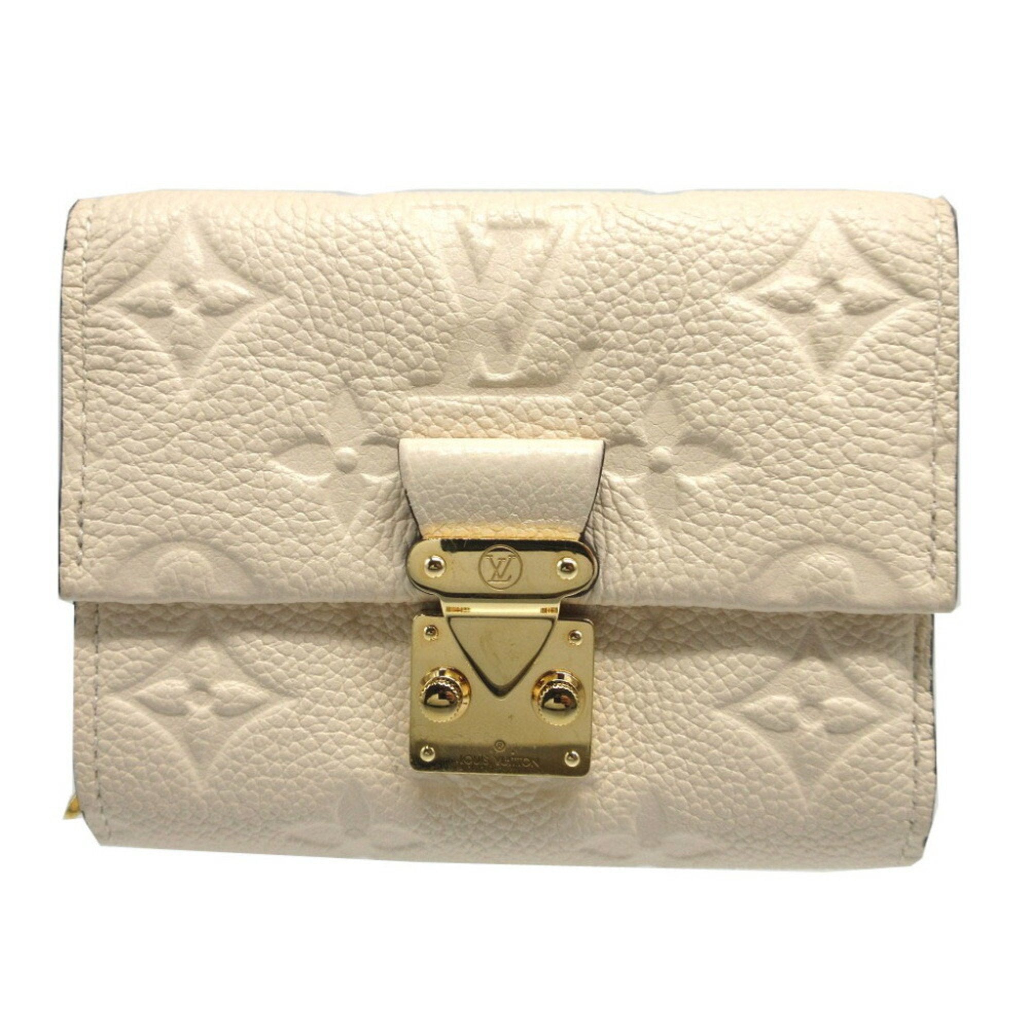 Louis Vuitton Cream Monogram Empreinte Wallet (Tri-Fold) (Pre-Owned)