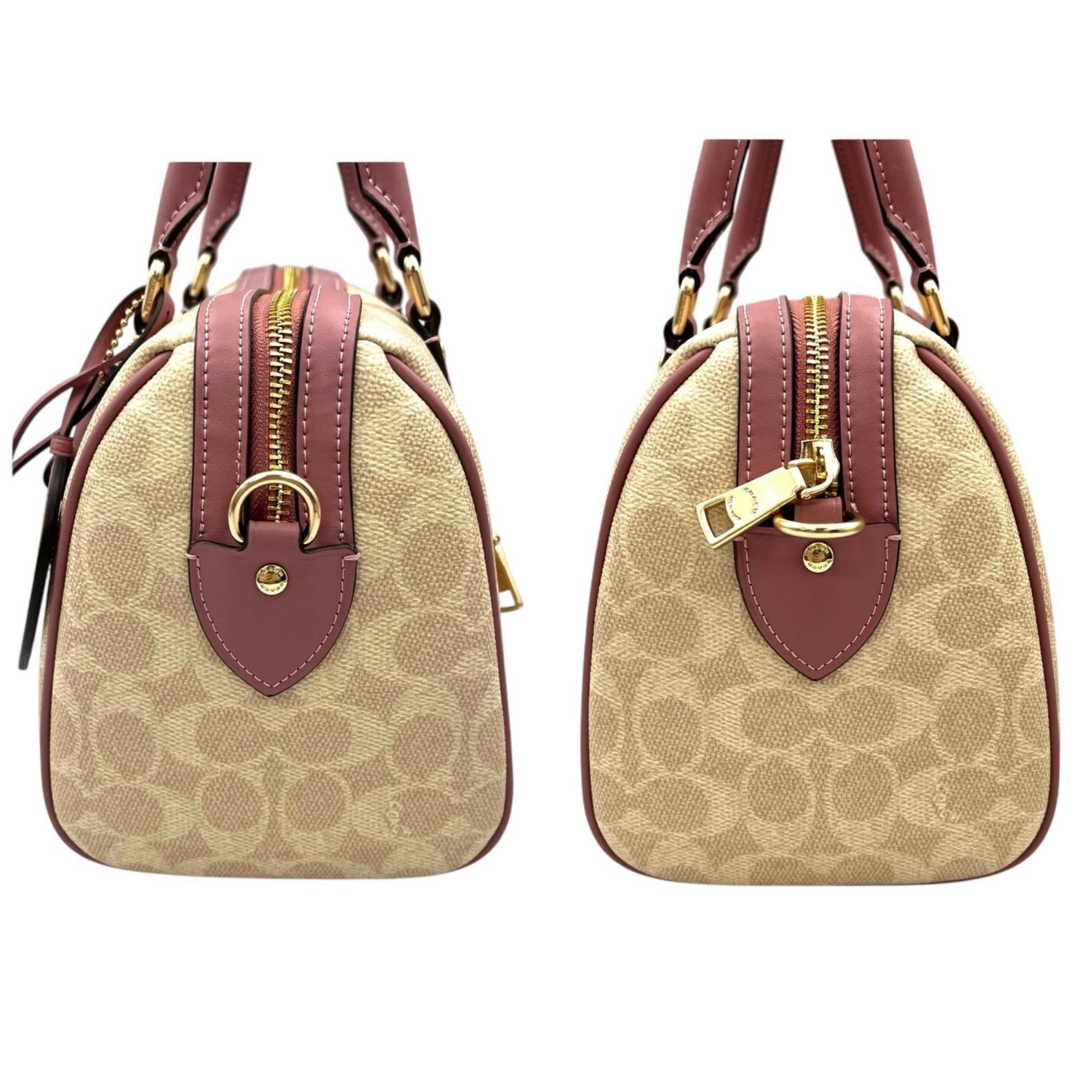 Coach Beige Coated Canvas Handbag (Pre-Owned)