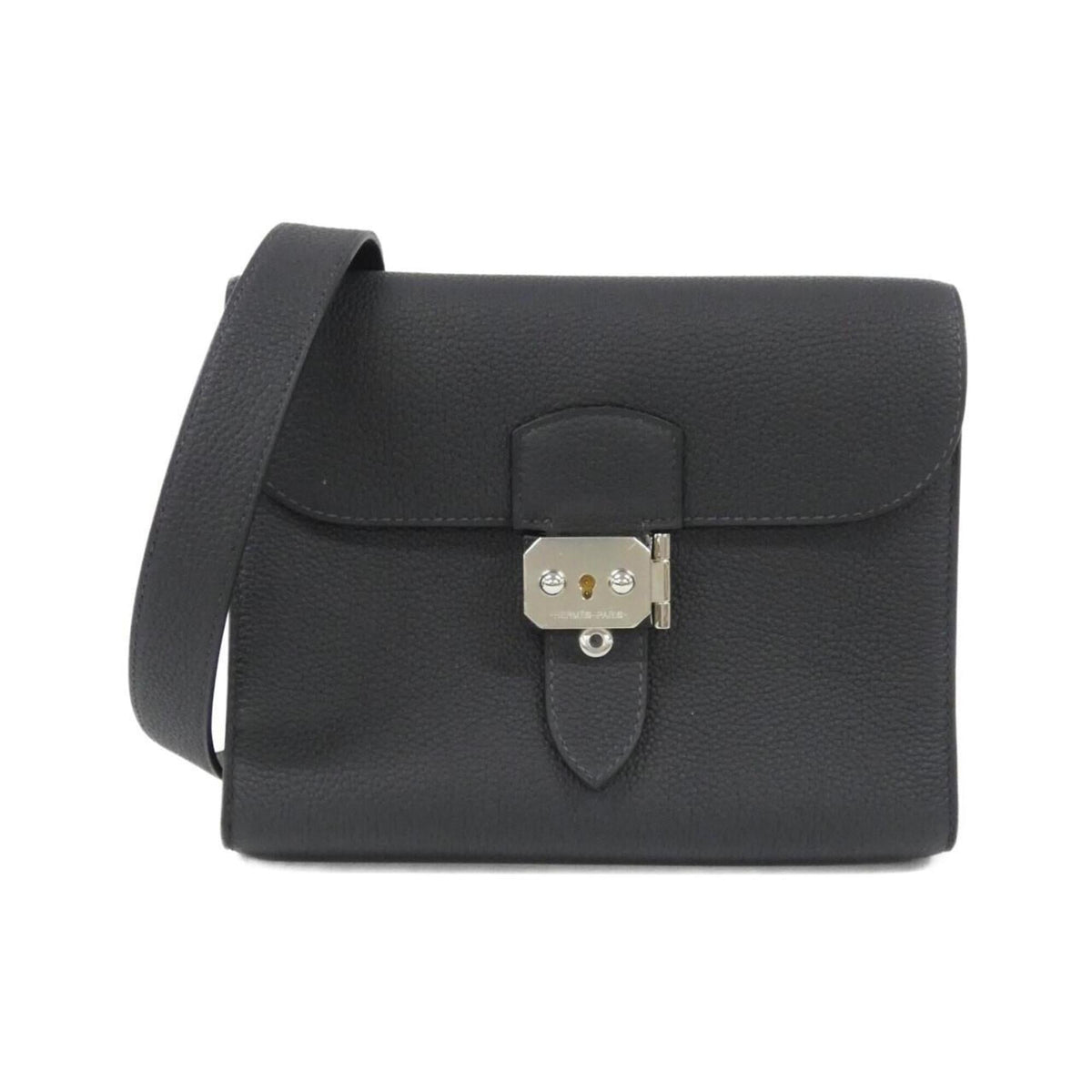 Hermes Sac A Depeche Blue Indigo Togo Leather Shoulder Bag (Pre-Owned)