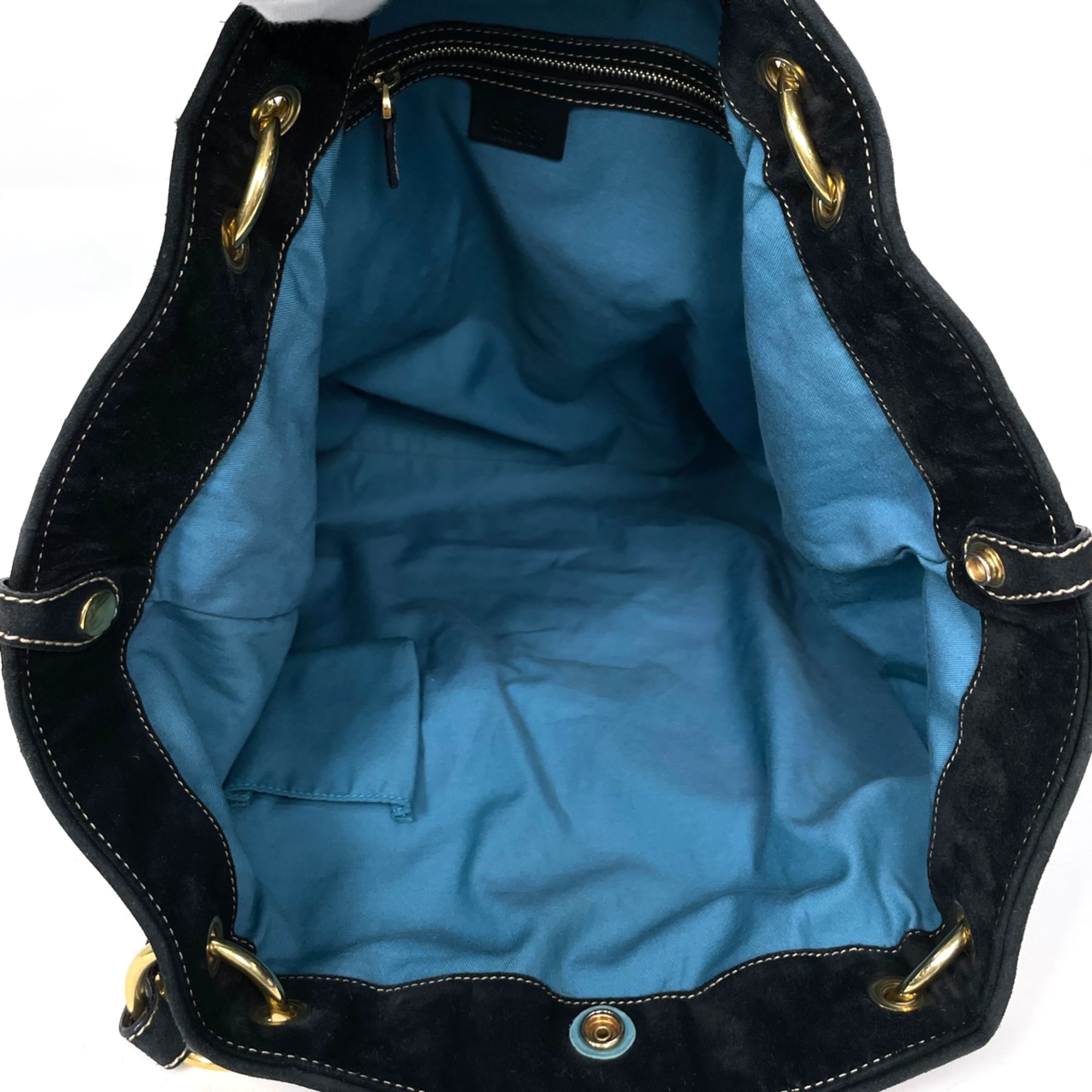 Gucci Black Suede Tote Bag (Pre-Owned)