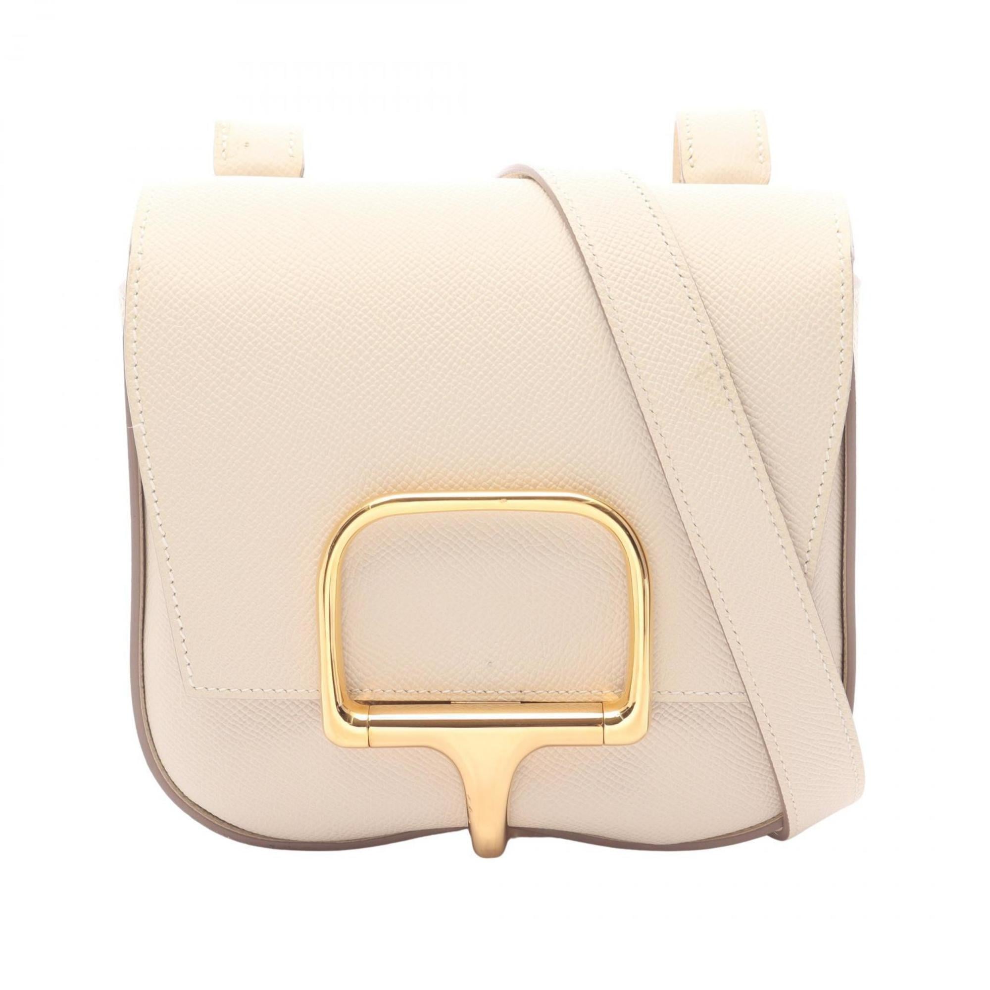 Hermes Ivory Epsom Leather Leather Handbag Shoulder Bag (Pre-Owned)