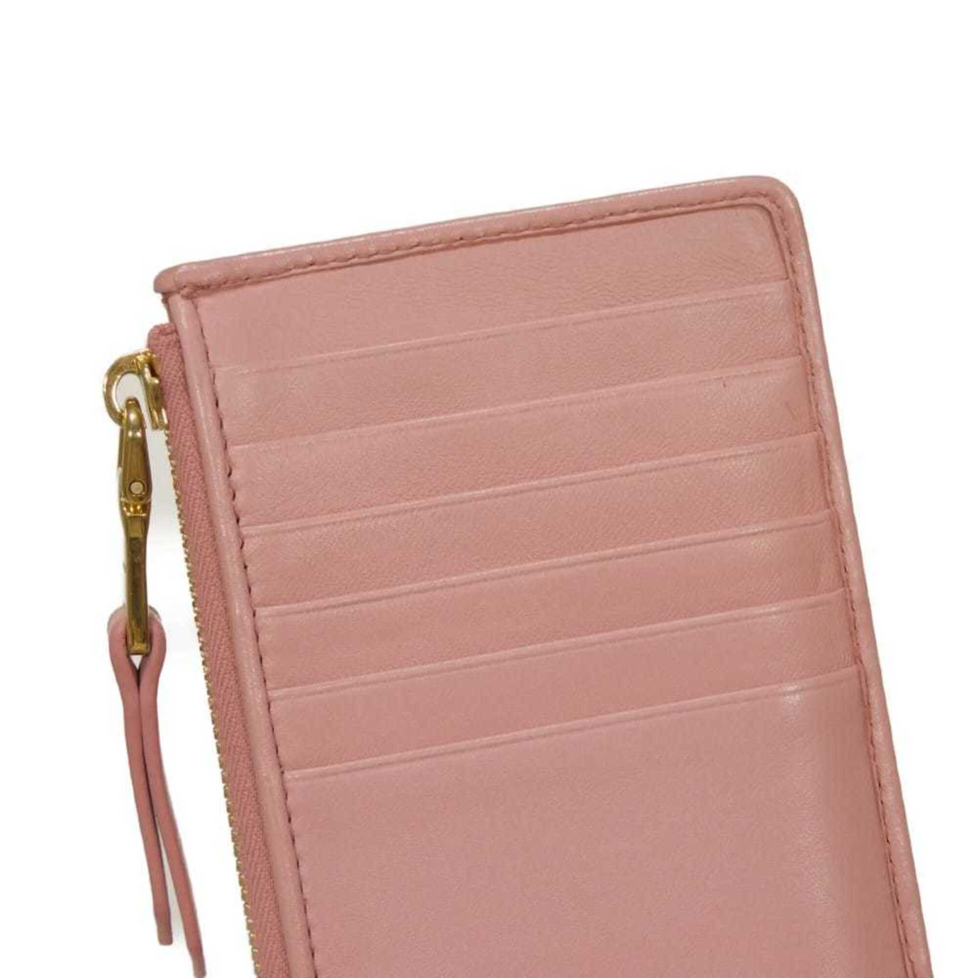 Miu Miu Pink Leather Coin Purse/Coin Case (Pre-Owned)