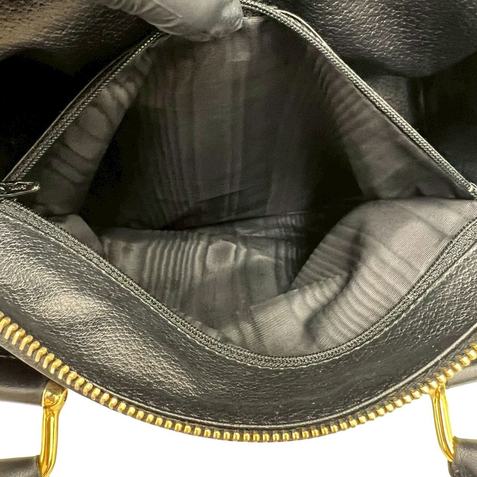 Celine Black Brown Pvc Leather Boston Bag Handbag (Pre-Owned)
