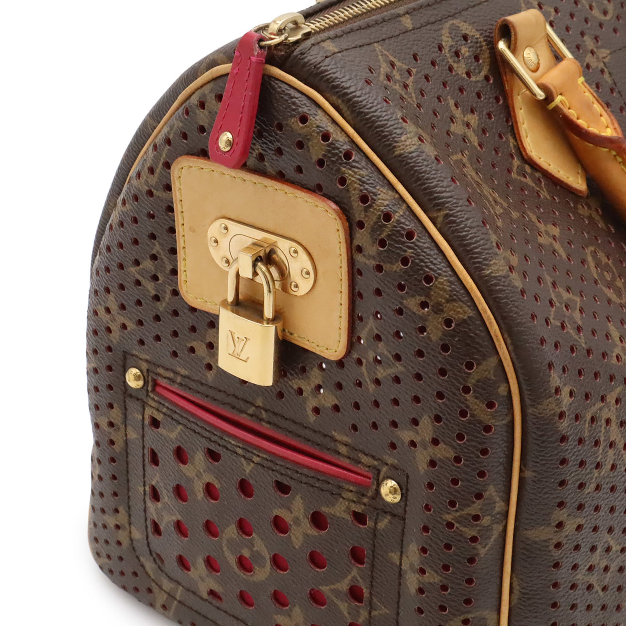 Louis Vuitton Fuchsia Fuchsia Pink Monogram Monogram Perforated Handbag (Pre-Owned)
