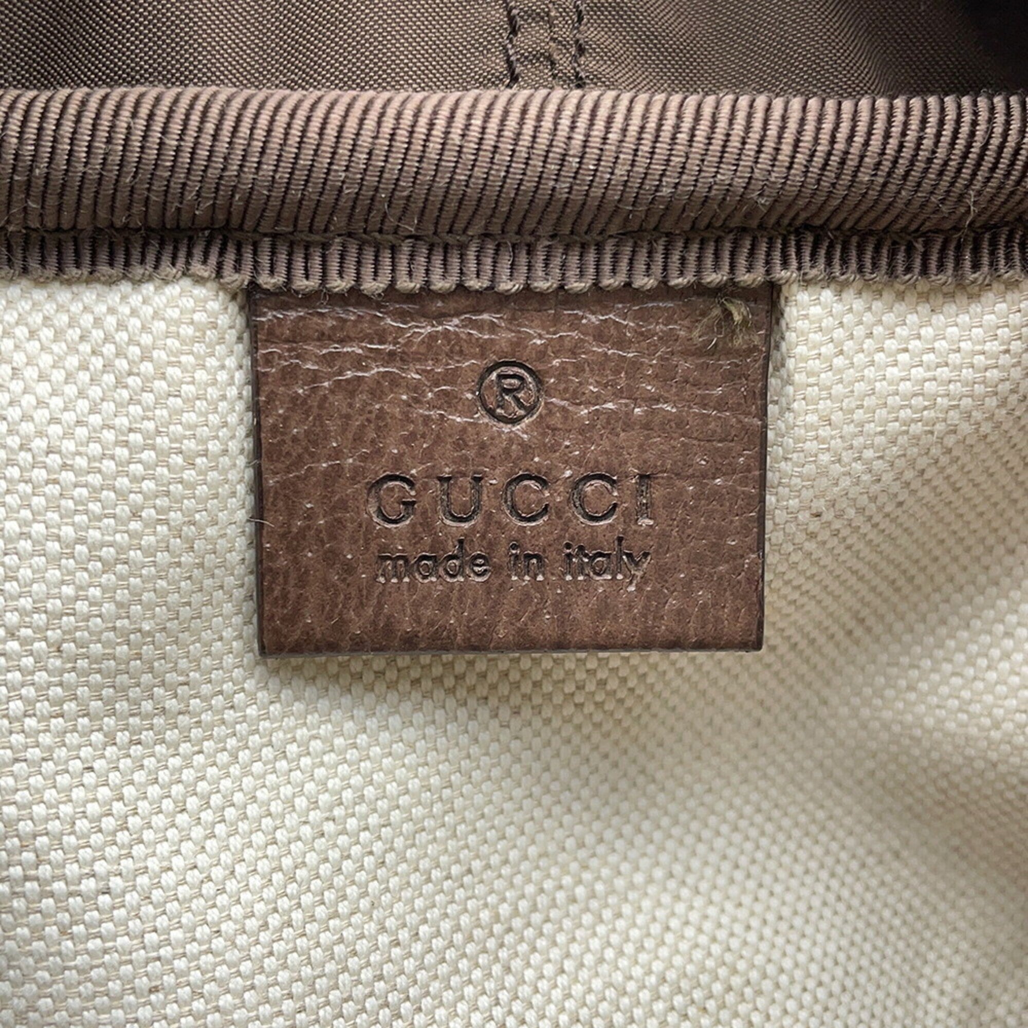 Gucci Brown Green Red Color Gg Supreme Backpack (Pre-Owned)