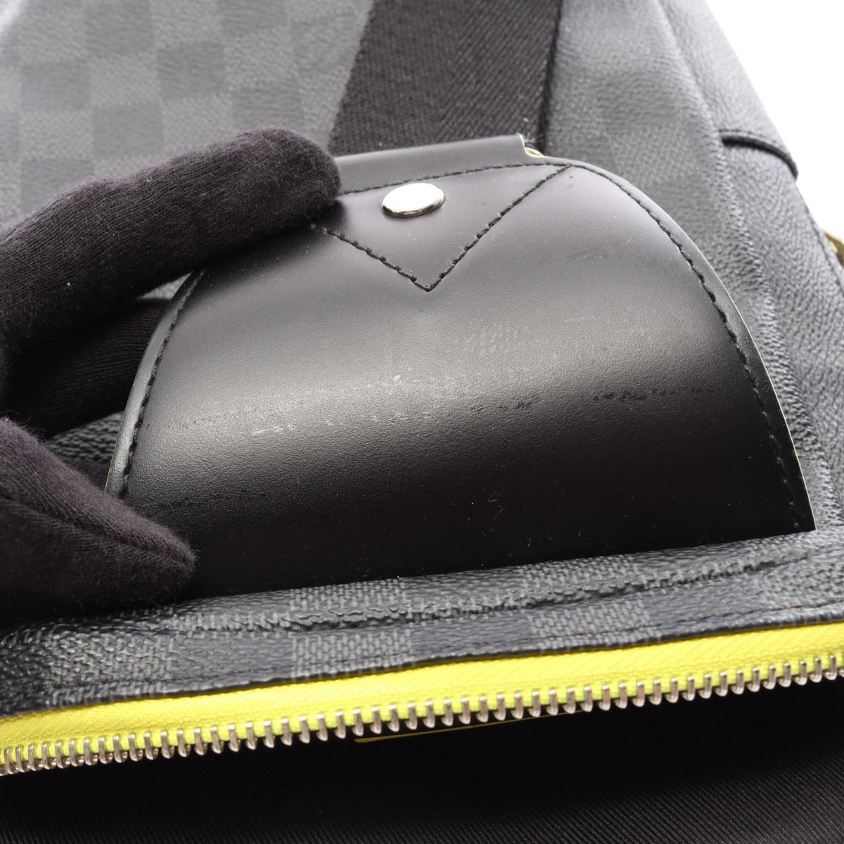 Louis Vuitton Damier Graphite Black Coated Canvas Leather Fanny Pack Sling Bag (Pre-Owned)