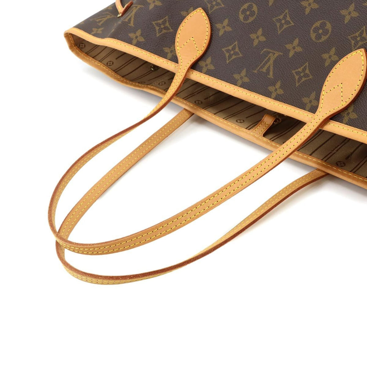 Louis Vuitton Beige Brown Monogram Monogram Handbag Tote Bag (Pre-Owned)