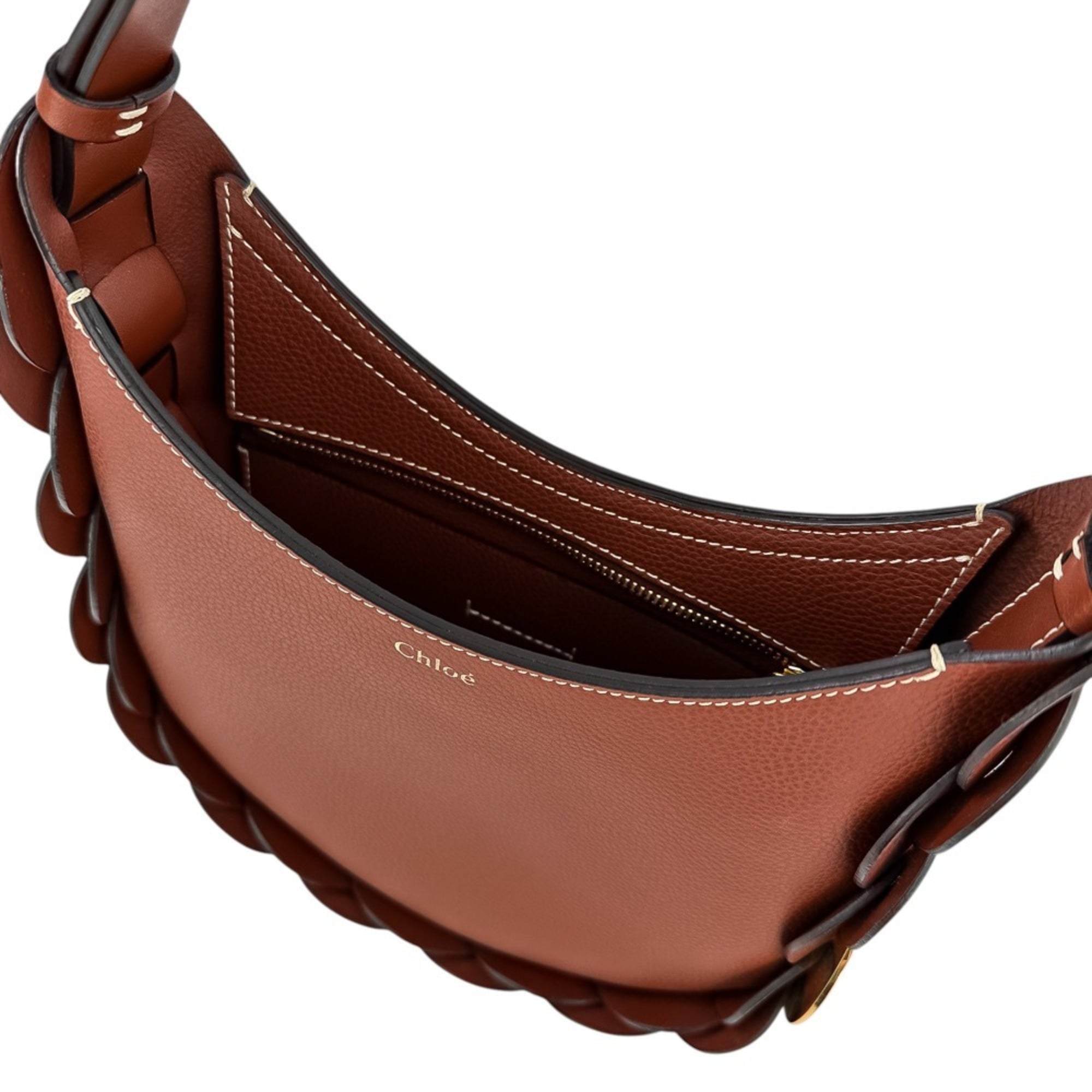 Chloé Brown Leather Handbag Shoulder Bag (Pre-Owned)