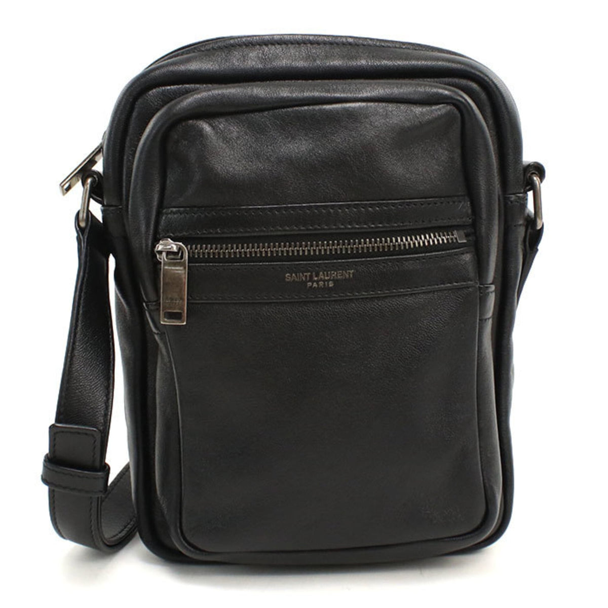 Saint Laurent Black Leather Shoulder Bag (Pre-Owned)
