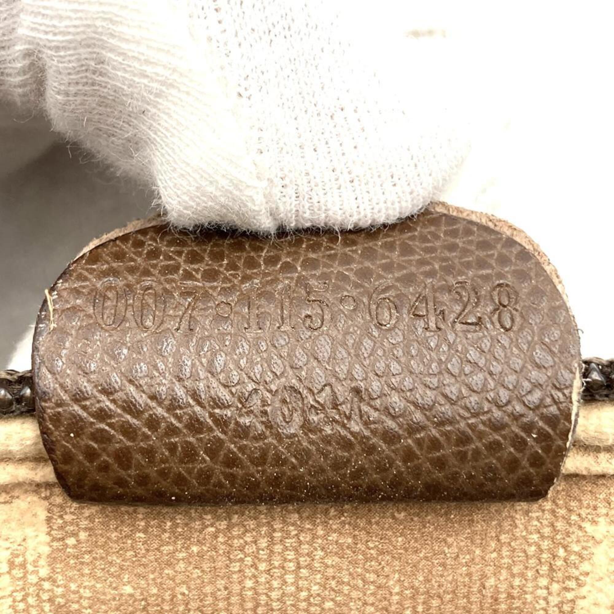 Gucci Brown Gg Supreme Canvas Pochette Shoulder Bag (Pre-Owned)