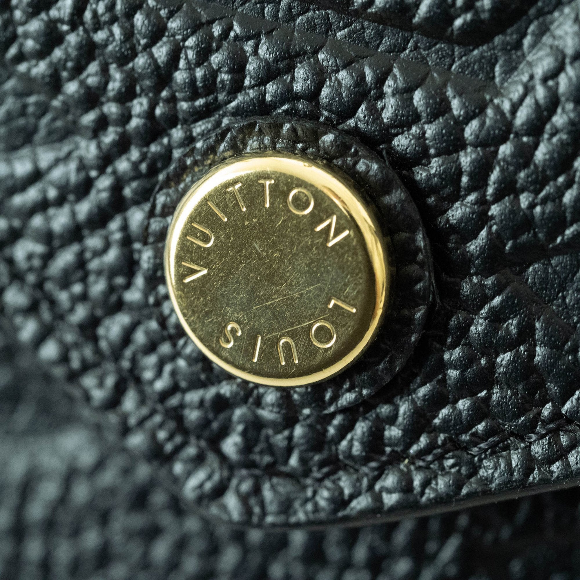 Louis Vuitton Noir Monogram Empreinte Wallet (Tri-Fold) (Pre-Owned)