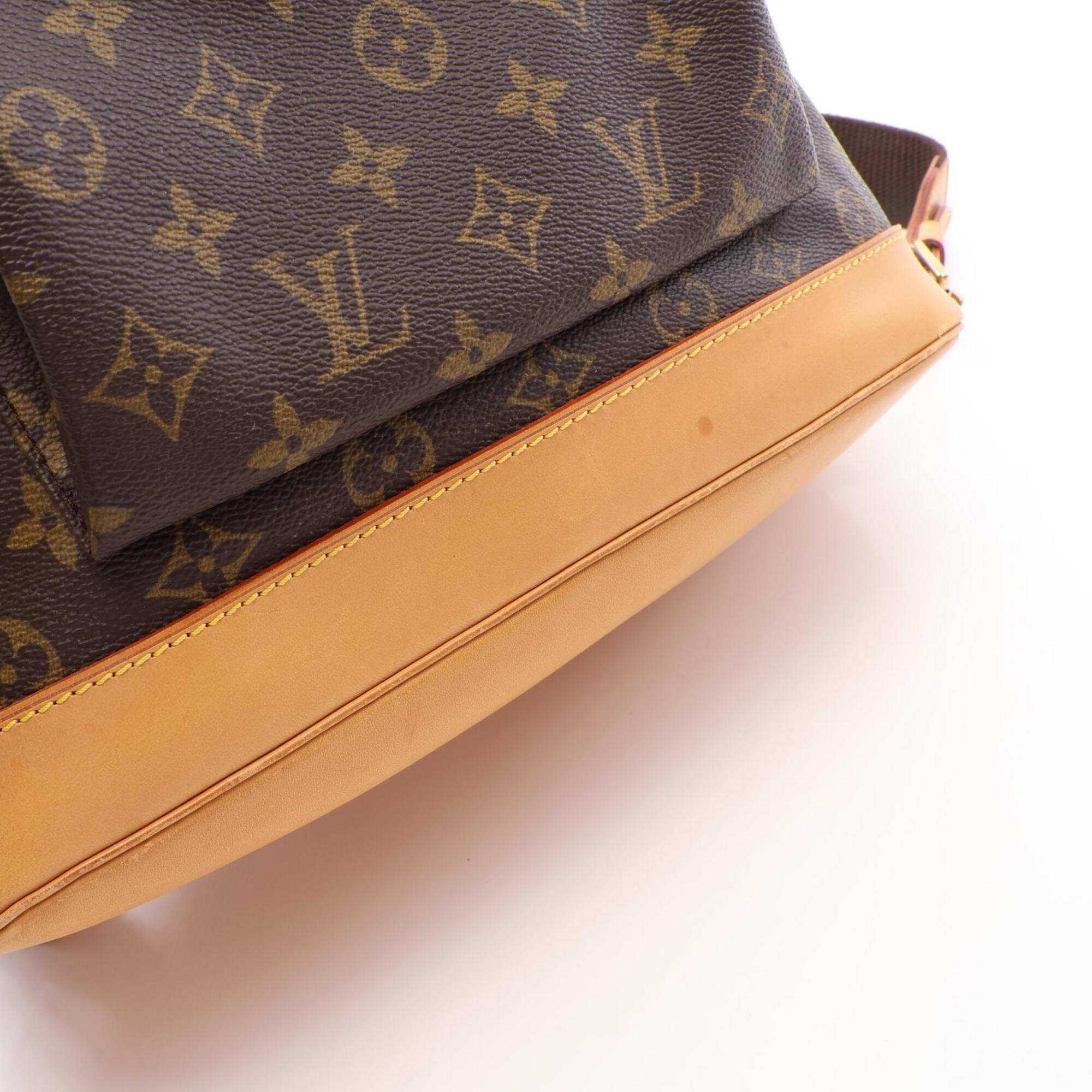 Louis Vuitton Brown Monogram Coated Canvas Leather Backpack (Pre-Owned)