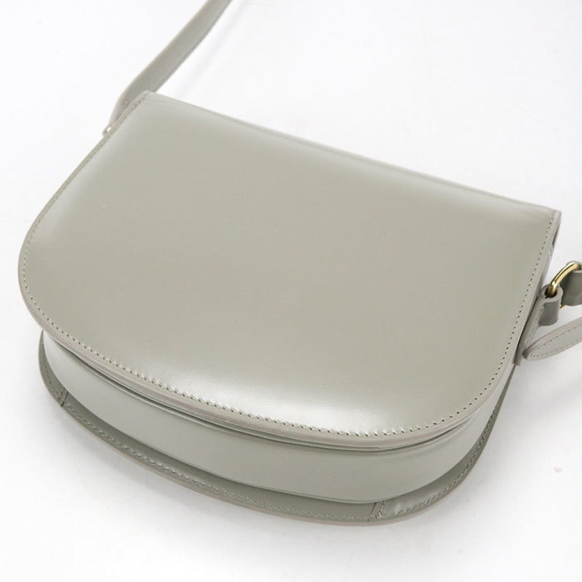 Celine Gray Leather Shoulder Bag (Pre-Owned)