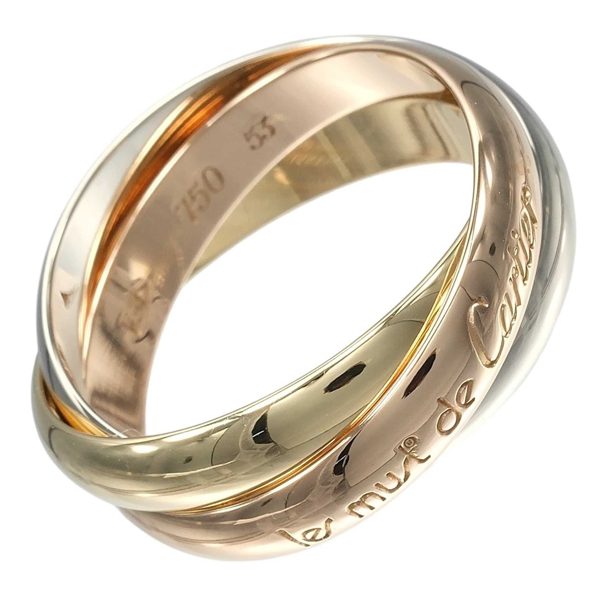 Cartier Yellow Gold (18K) Pink Gold (18K) White Gold (18K) Band Ring (Pre-Owned)