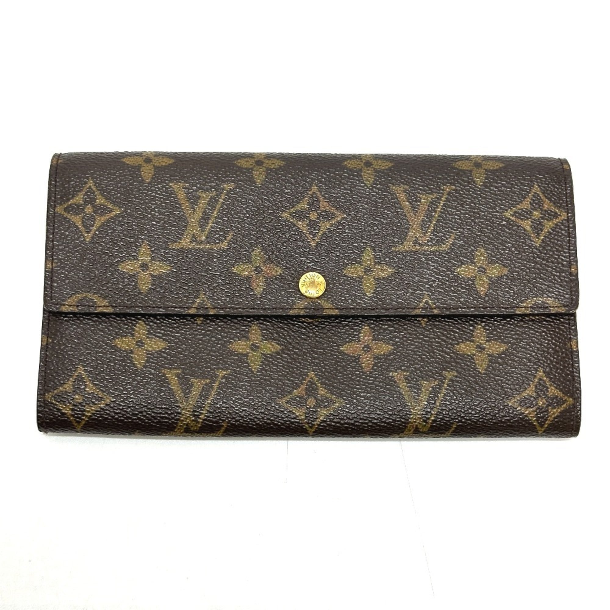 Louis Vuitton Brown Galle Monogram Monogram Long Wallet (Bi-Fold) (Pre-Owned)