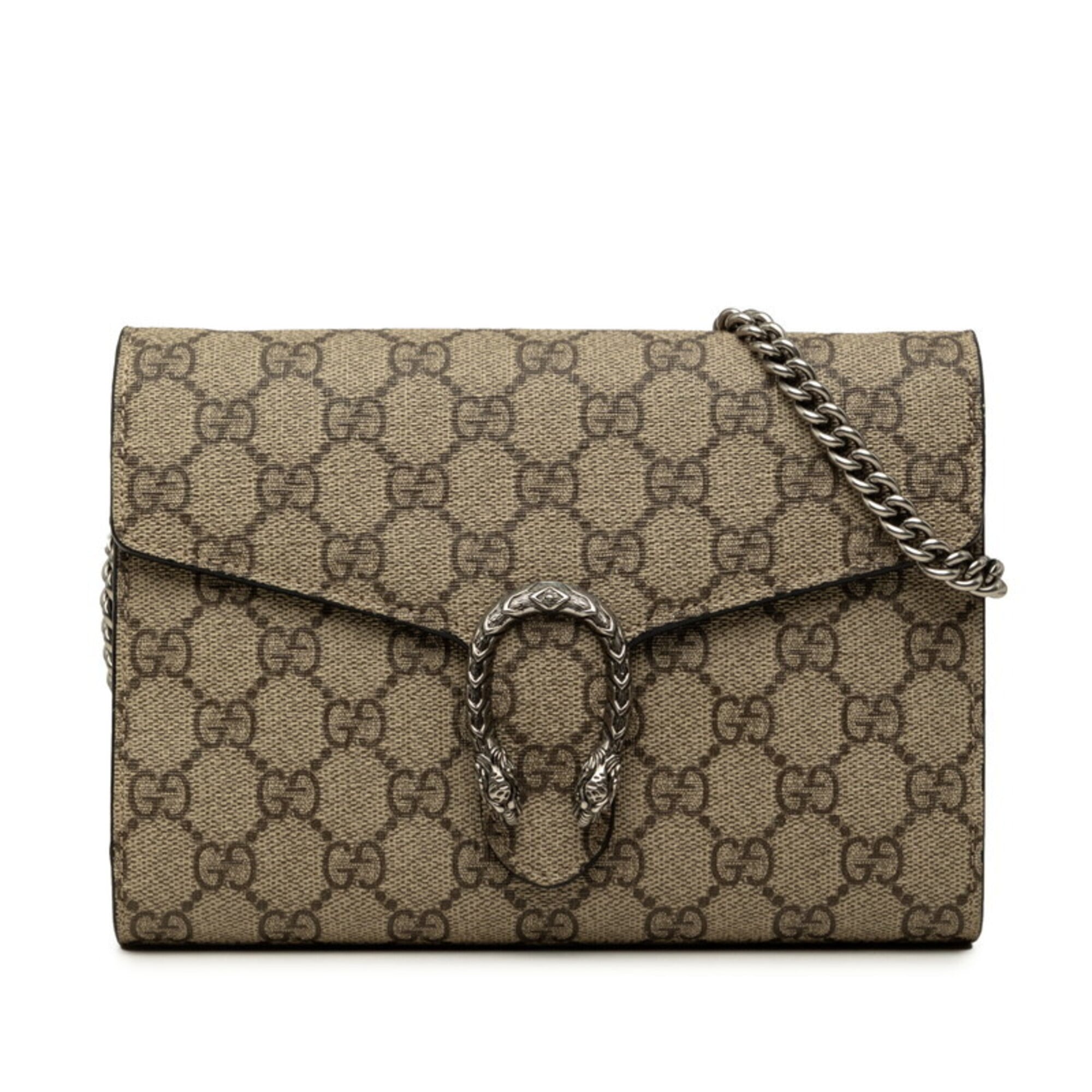 Gucci Beige Gg Supreme Shoulder Bag (Pre-Owned)