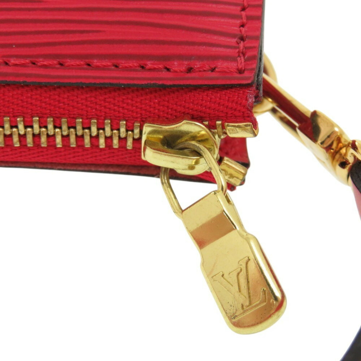 Louis Vuitton Epi Castilian Red Epi Leather Pochette Pouch (Pre-Owned)