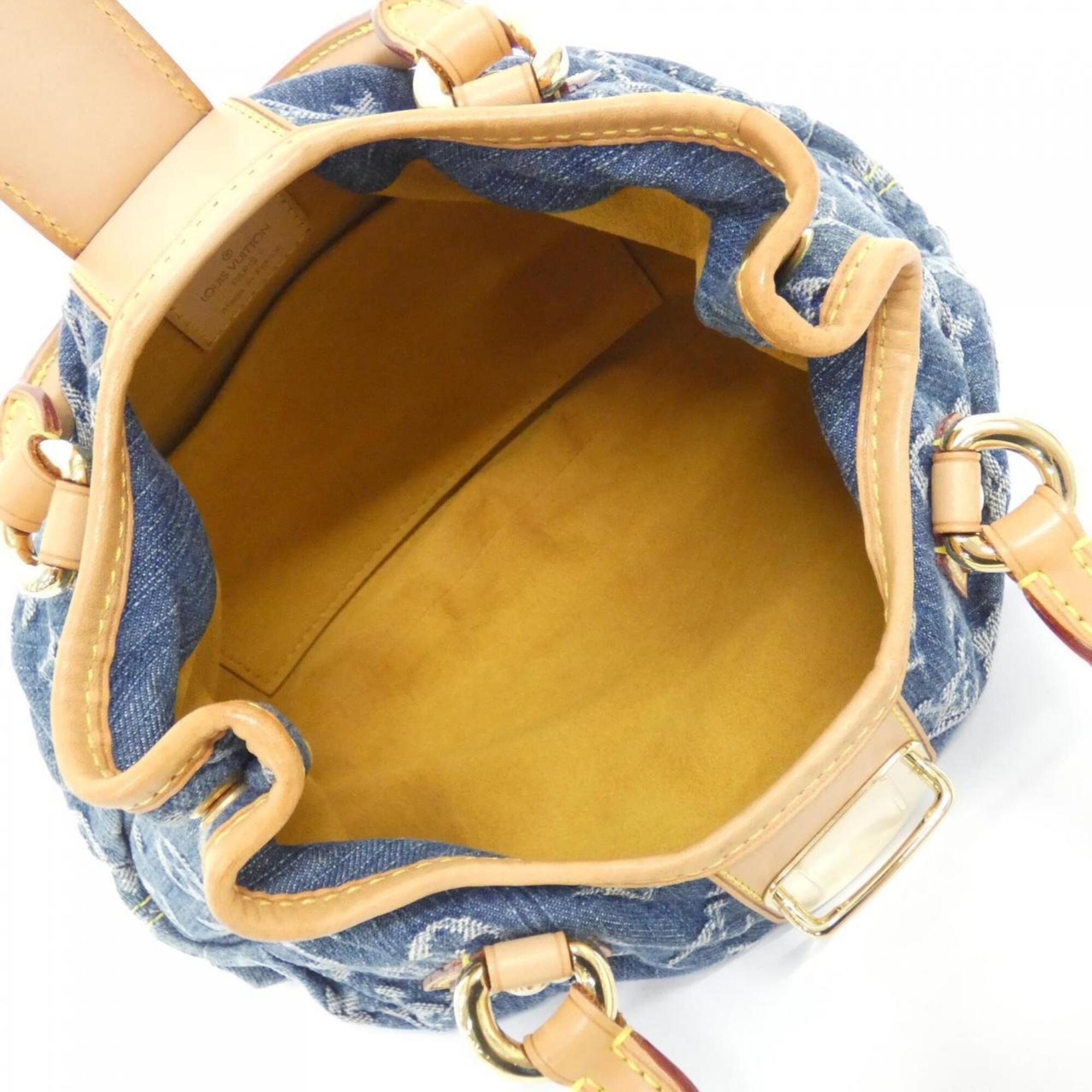 Louis Vuitton Blue Monogram Denim Handbag (Pre-Owned)