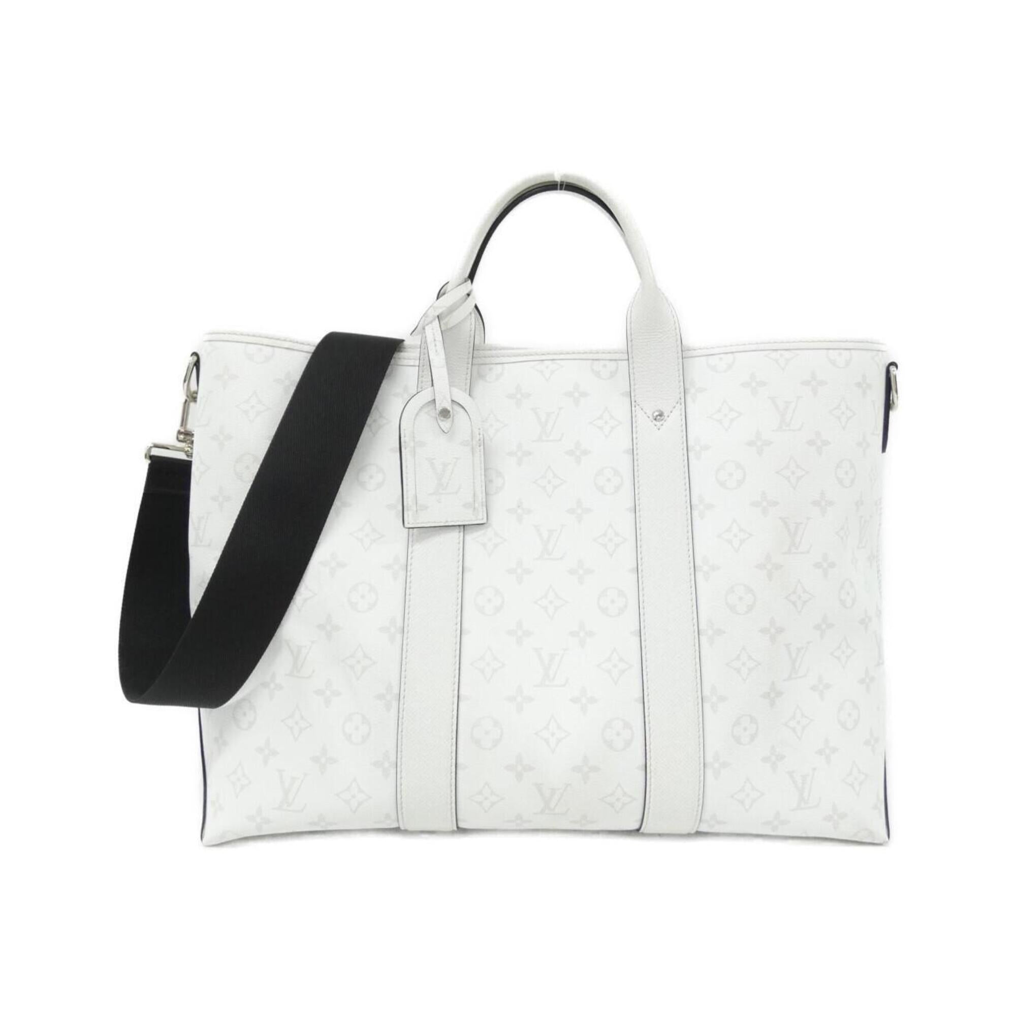 Louis Vuitton White Coated Canvas Handbag (Pre-Owned)