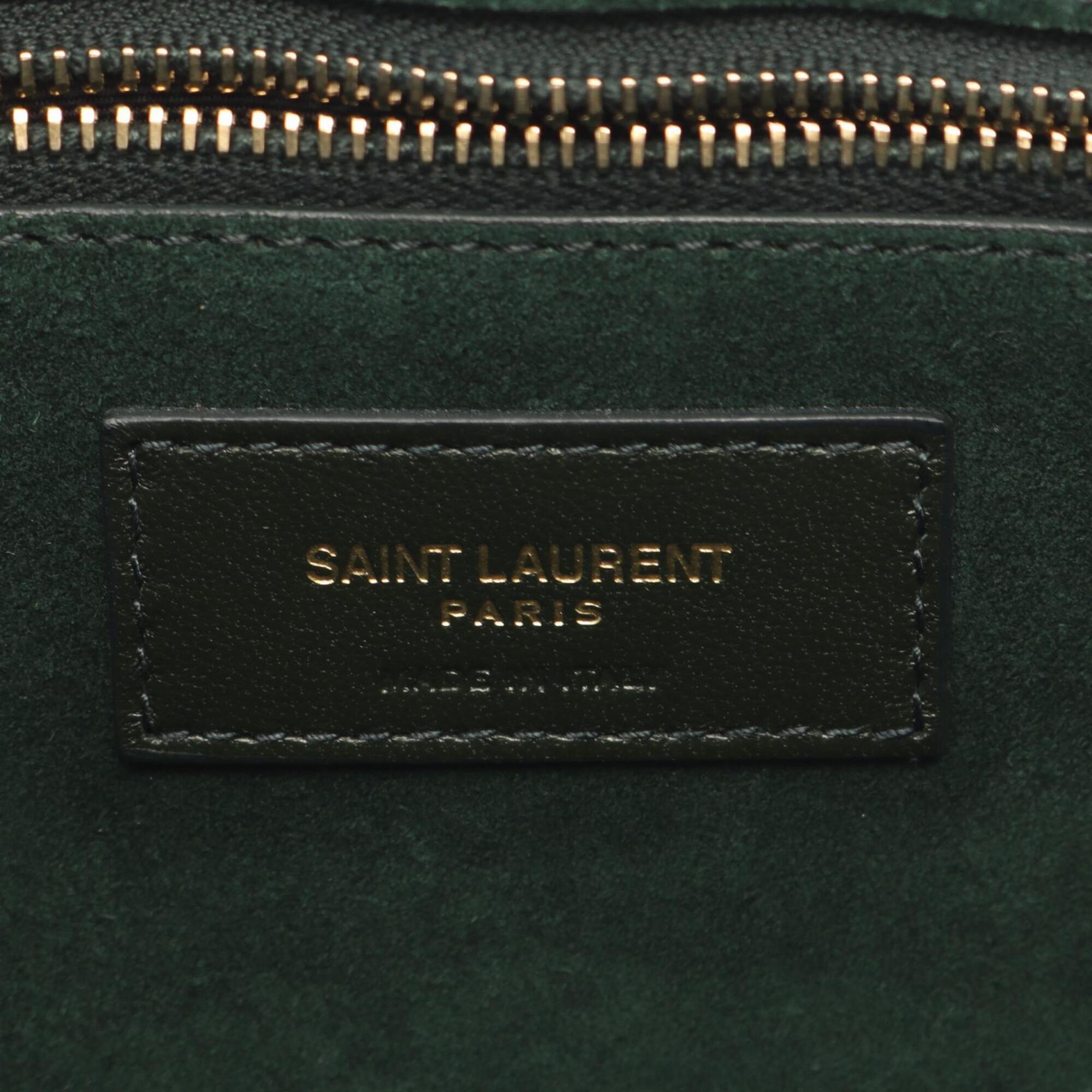 Yves Saint Laurent Green Leather Handbag (Pre-Owned)