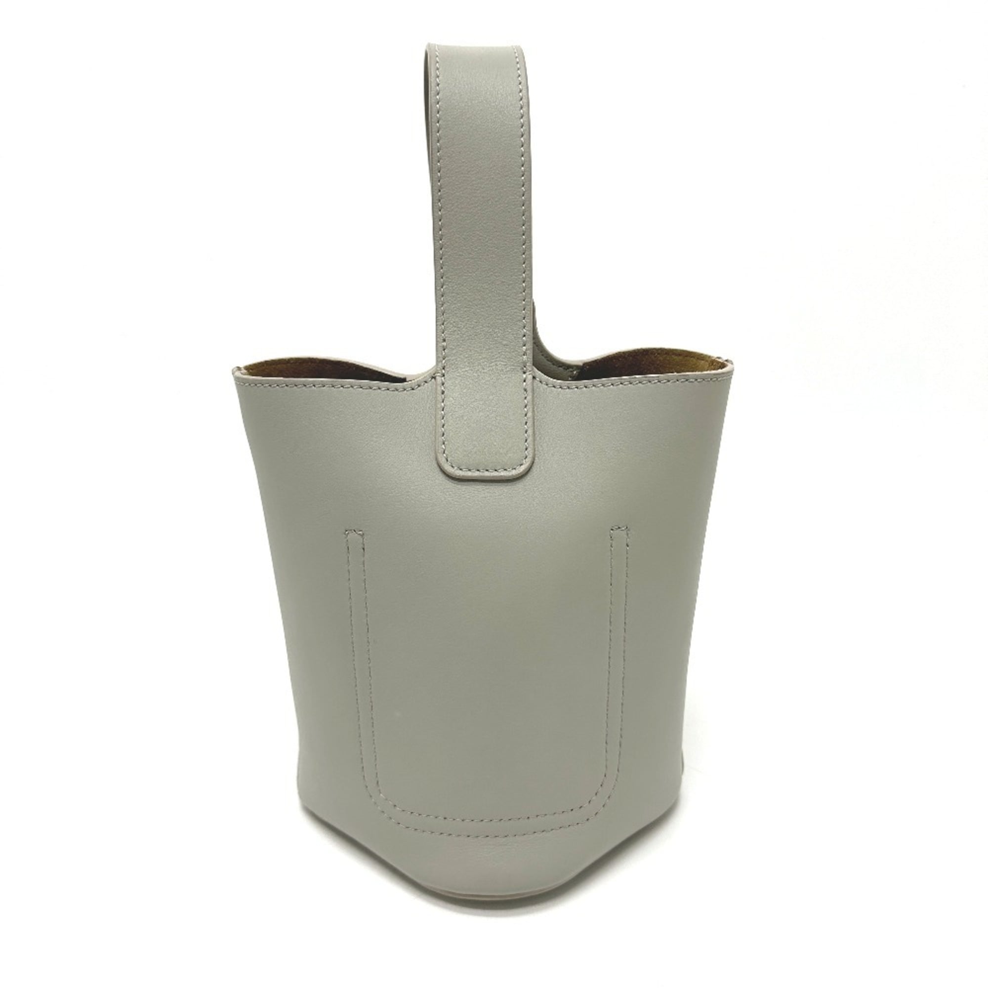 Loewe Gray Leather Shoulder Bag (Pre-Owned)