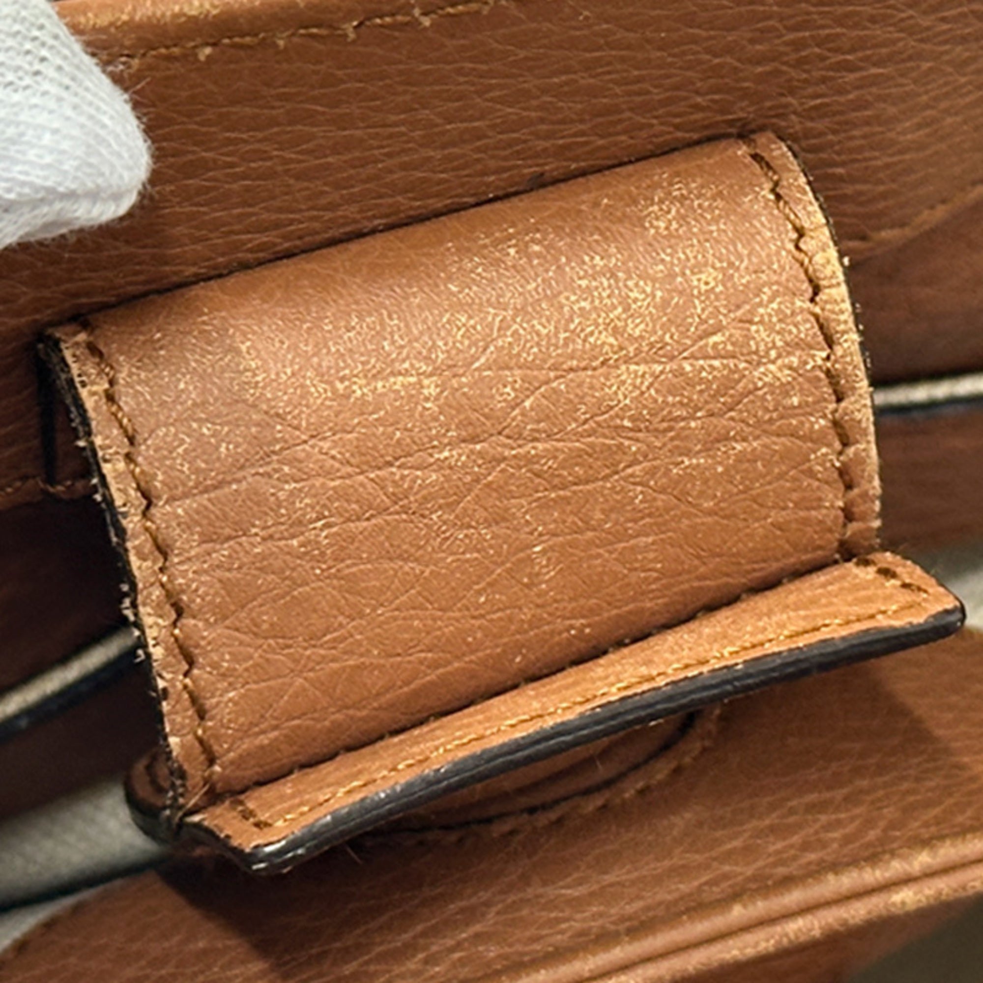 Gucci Brown Bamboo Handbag Shoulder Bag (Pre-Owned)