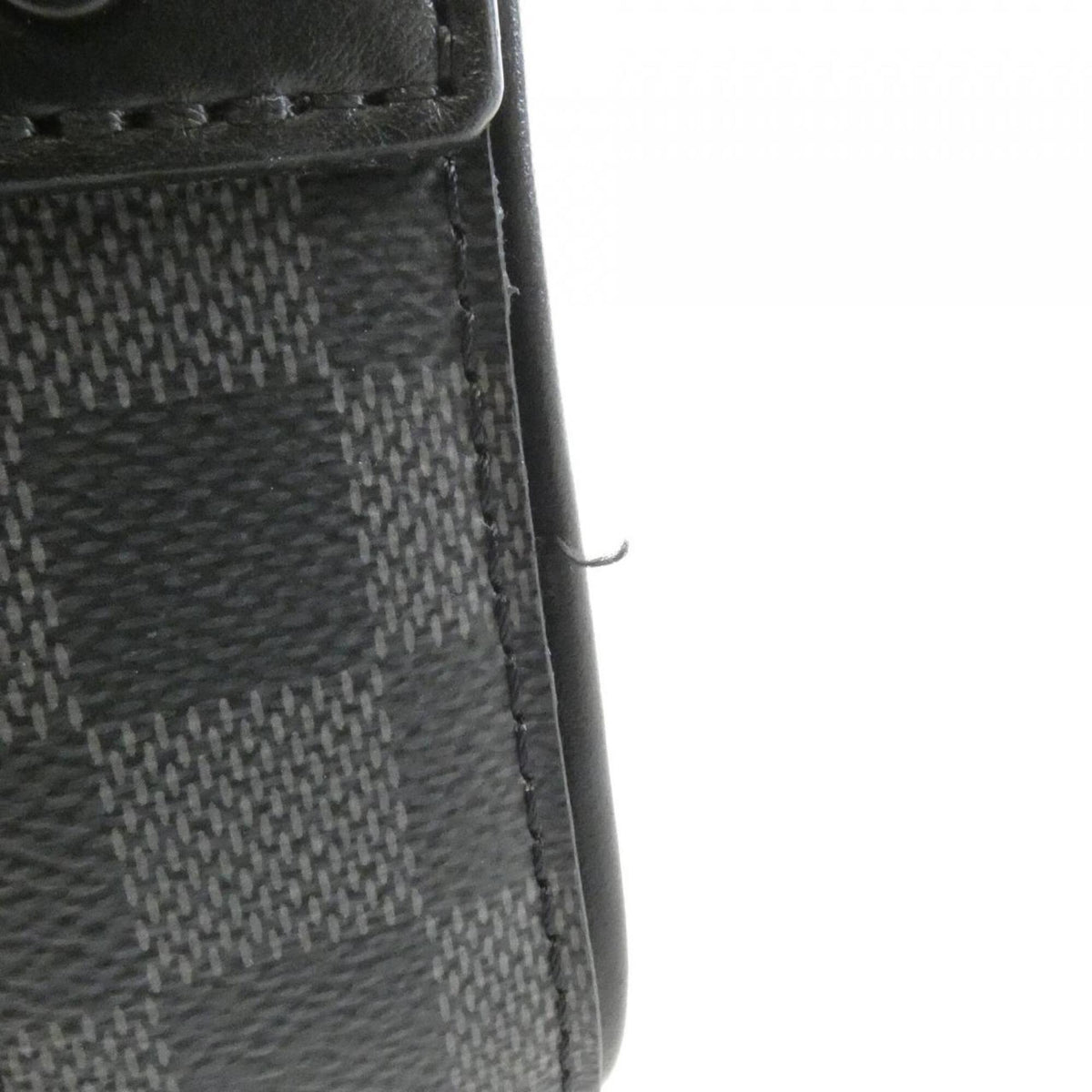 Louis Vuitton Black Graphite Gray Coated Canvas Shoulder Bag (Pre-Owned)