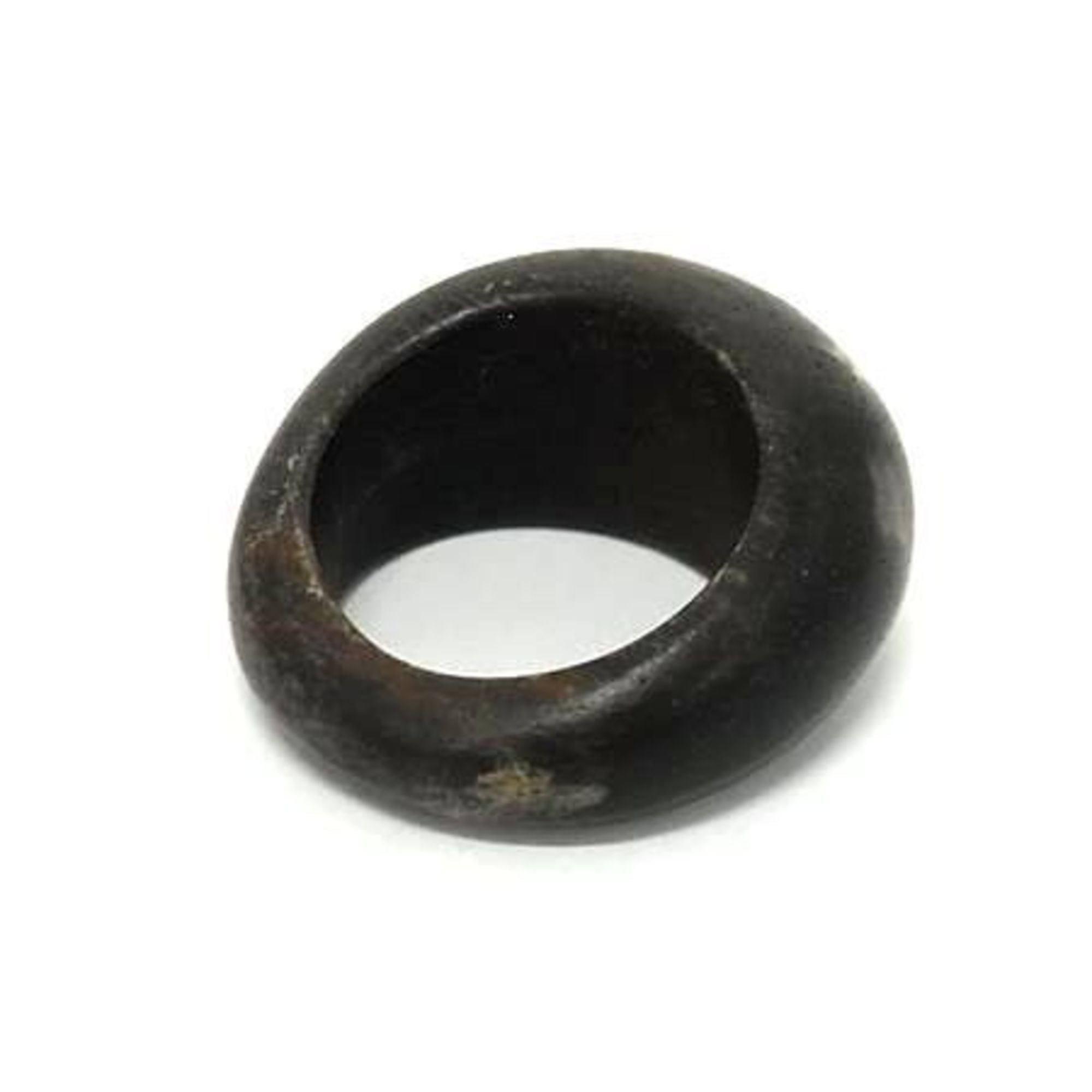 Louis Vuitton Gold Brown Wood Band Ring (Pre-Owned)