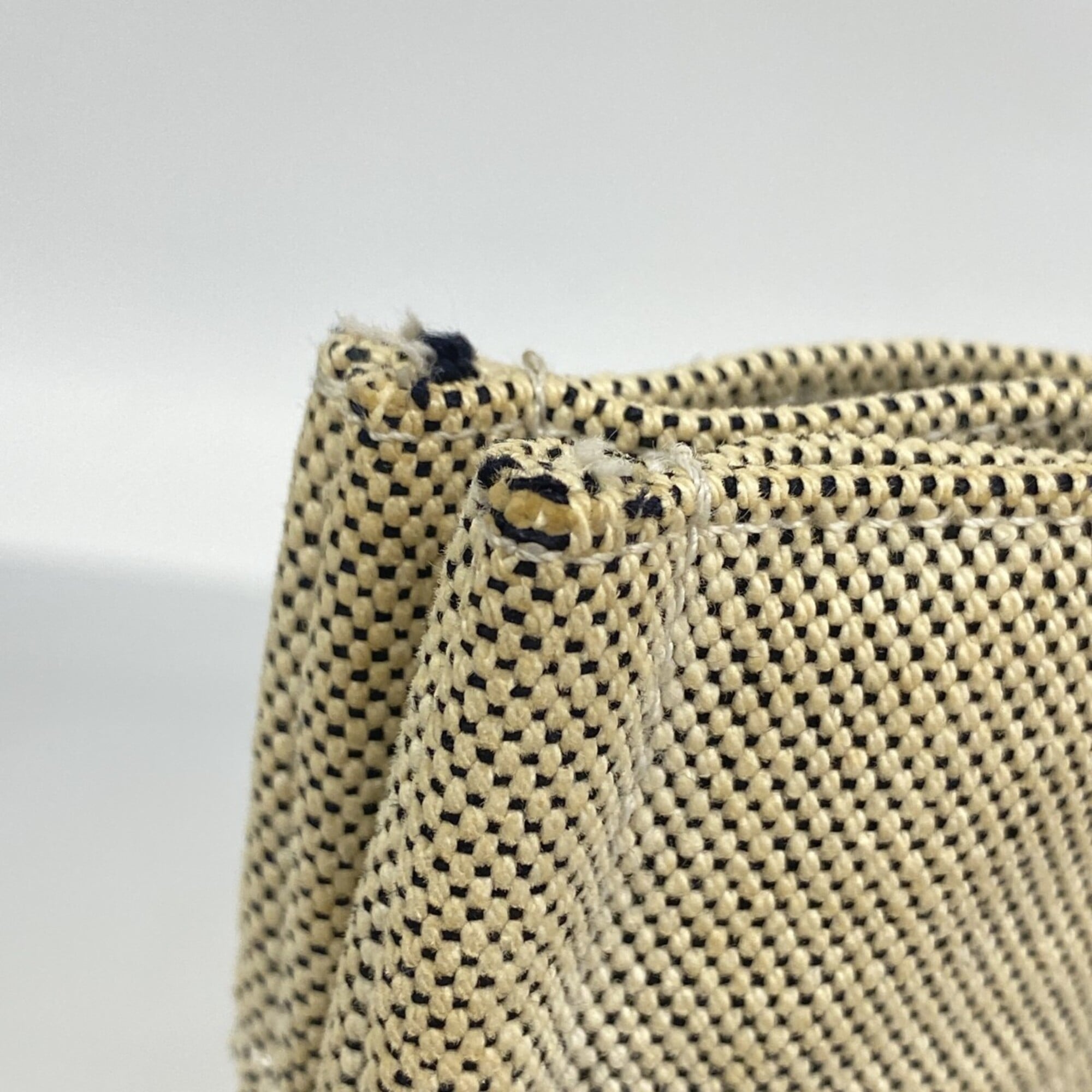 Hermes Gray Canvas Tote Bag (Pre-Owned)