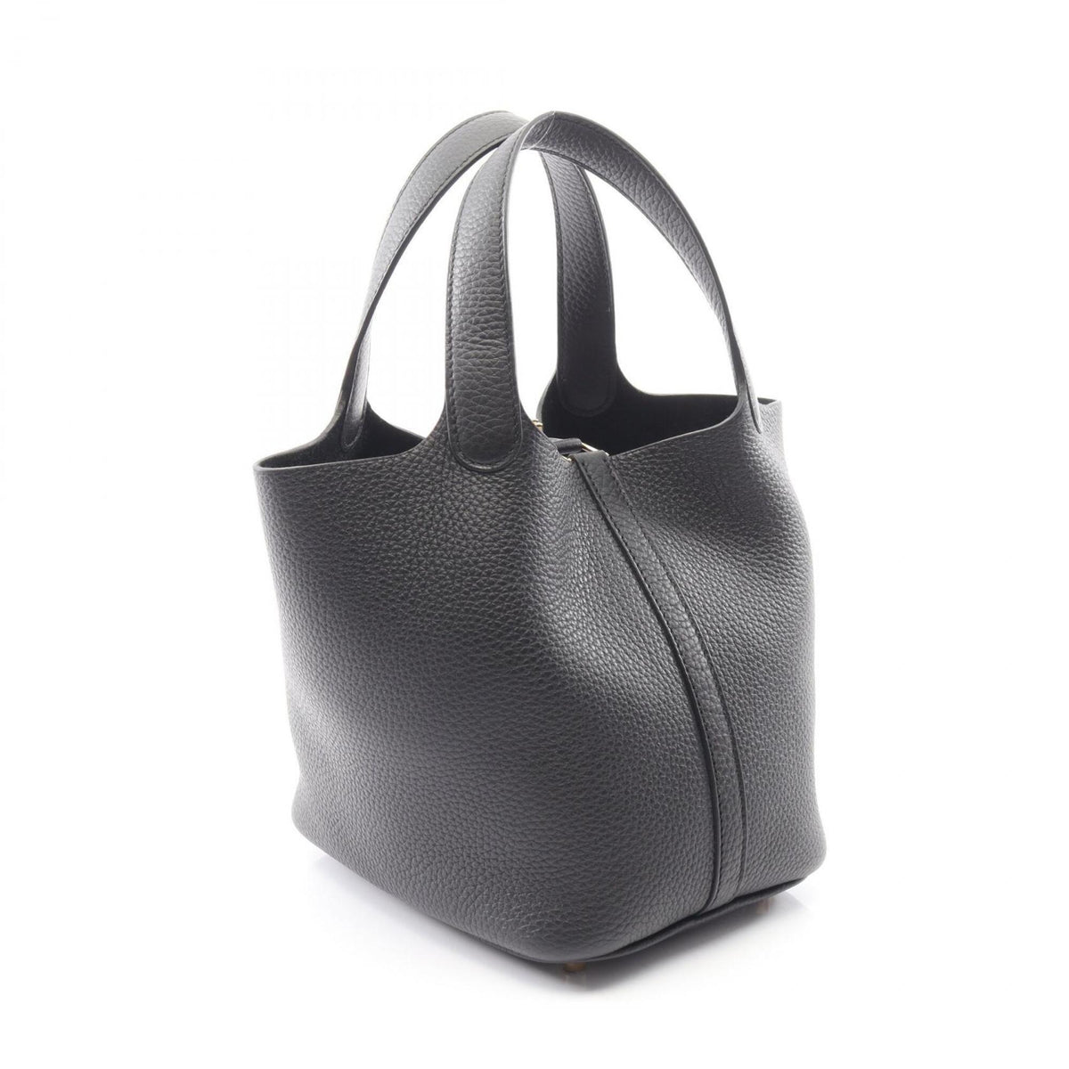 Hermes Black Taurillon Clemence Leather Leather Handbag (Pre-Owned)