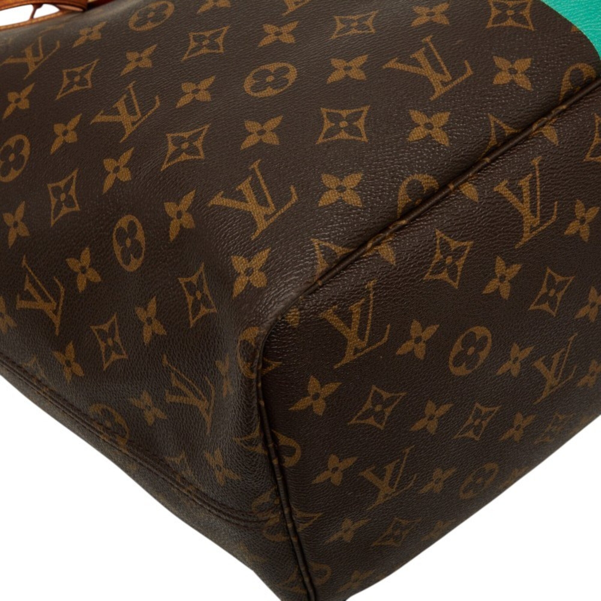 Louis Vuitton Brown Monogram Pvc Leather Shoulder Bag Tote Bag (Pre-Owned)