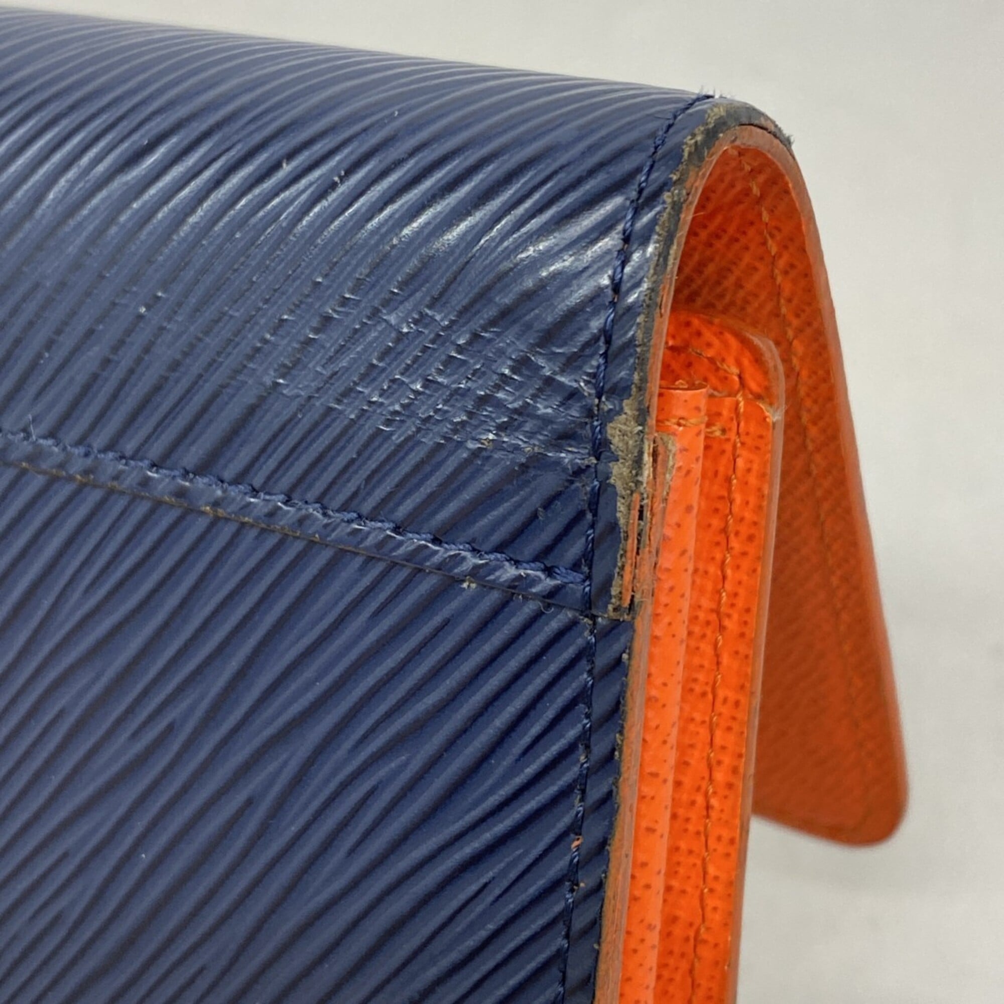 Louis Vuitton Navy Long Wallet (Bi-Fold) (Pre-Owned)