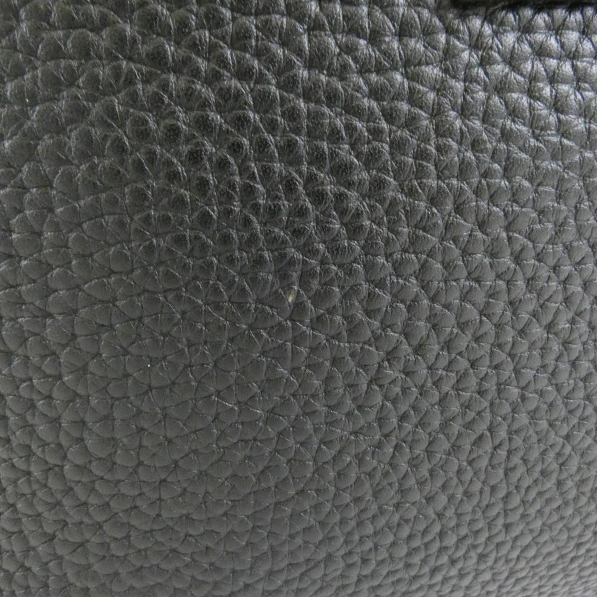 Louis Vuitton Black Leather Handbag (Pre-Owned)