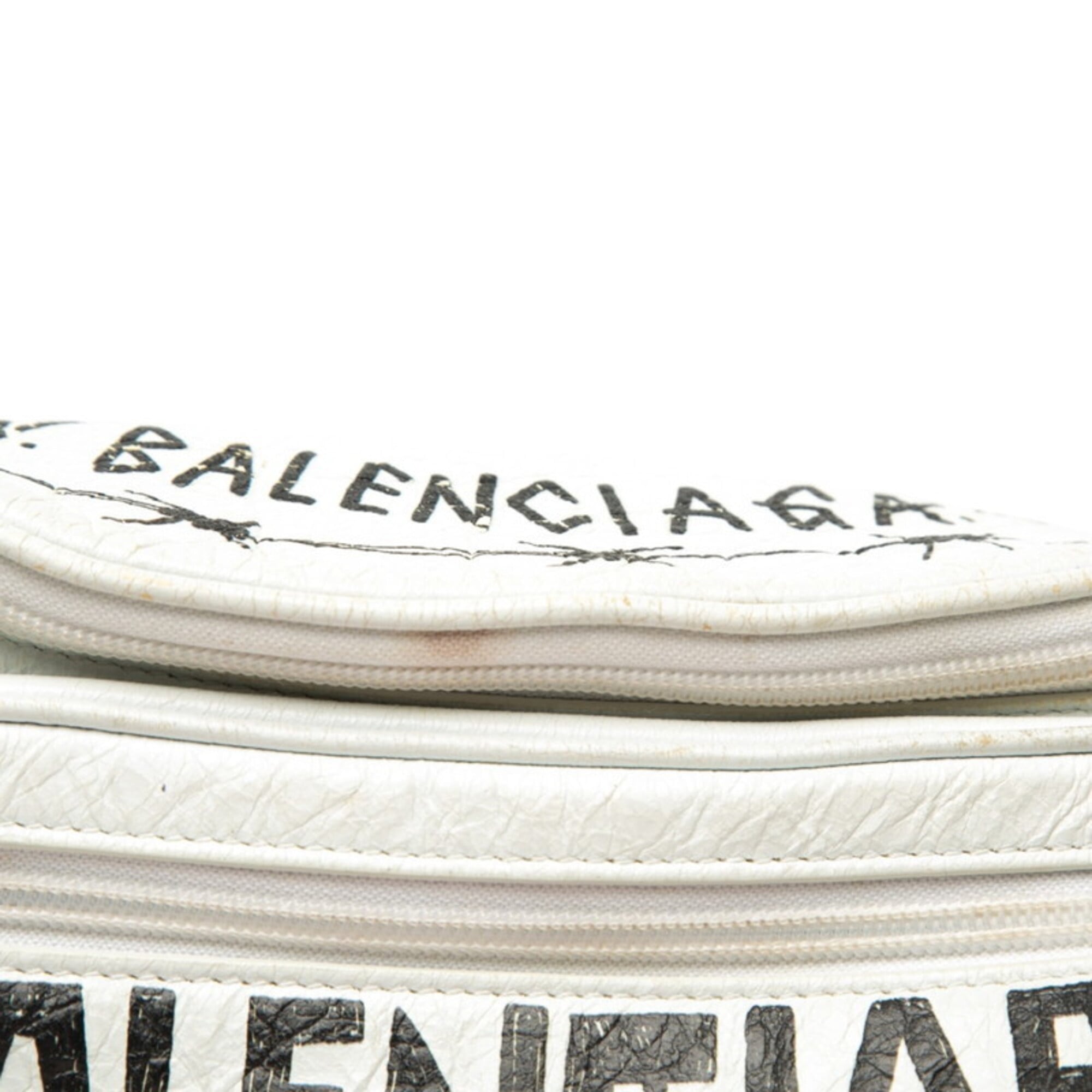 Balenciaga White Leather Sling Bag (Pre-Owned)