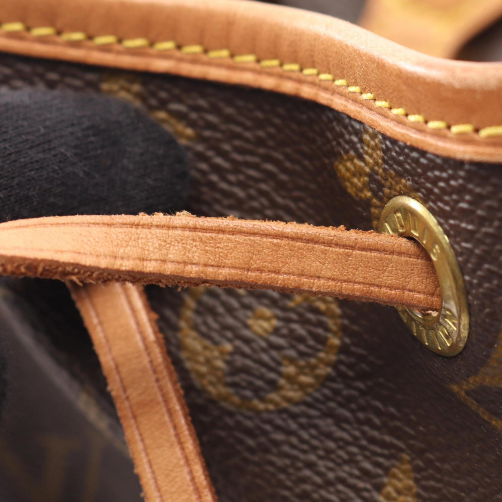 Louis Vuitton Brown Monogram Coated Canvas Leather Backpack (Pre-Owned)