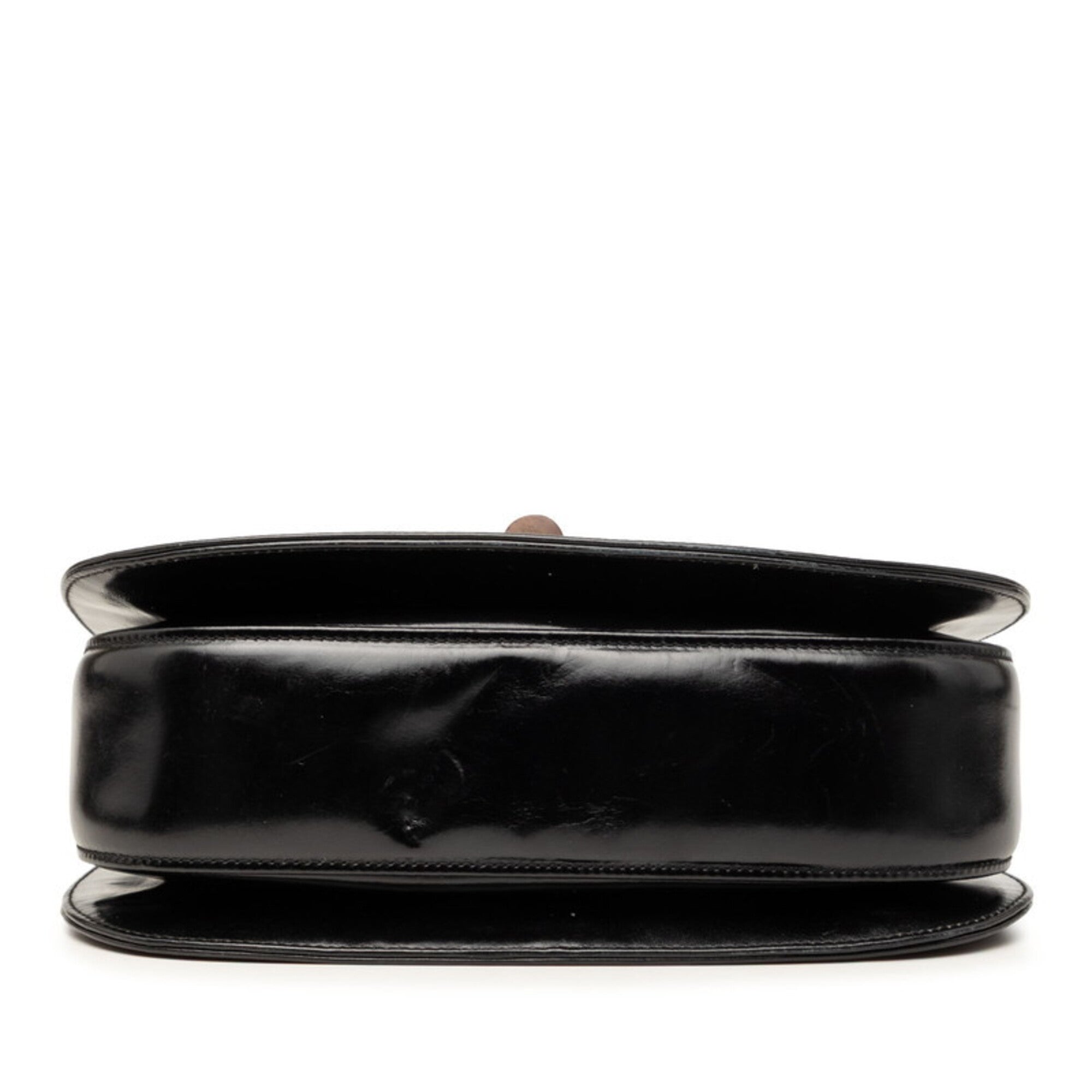 Gucci Black Leather Handbag Shoulder Bag (Pre-Owned)