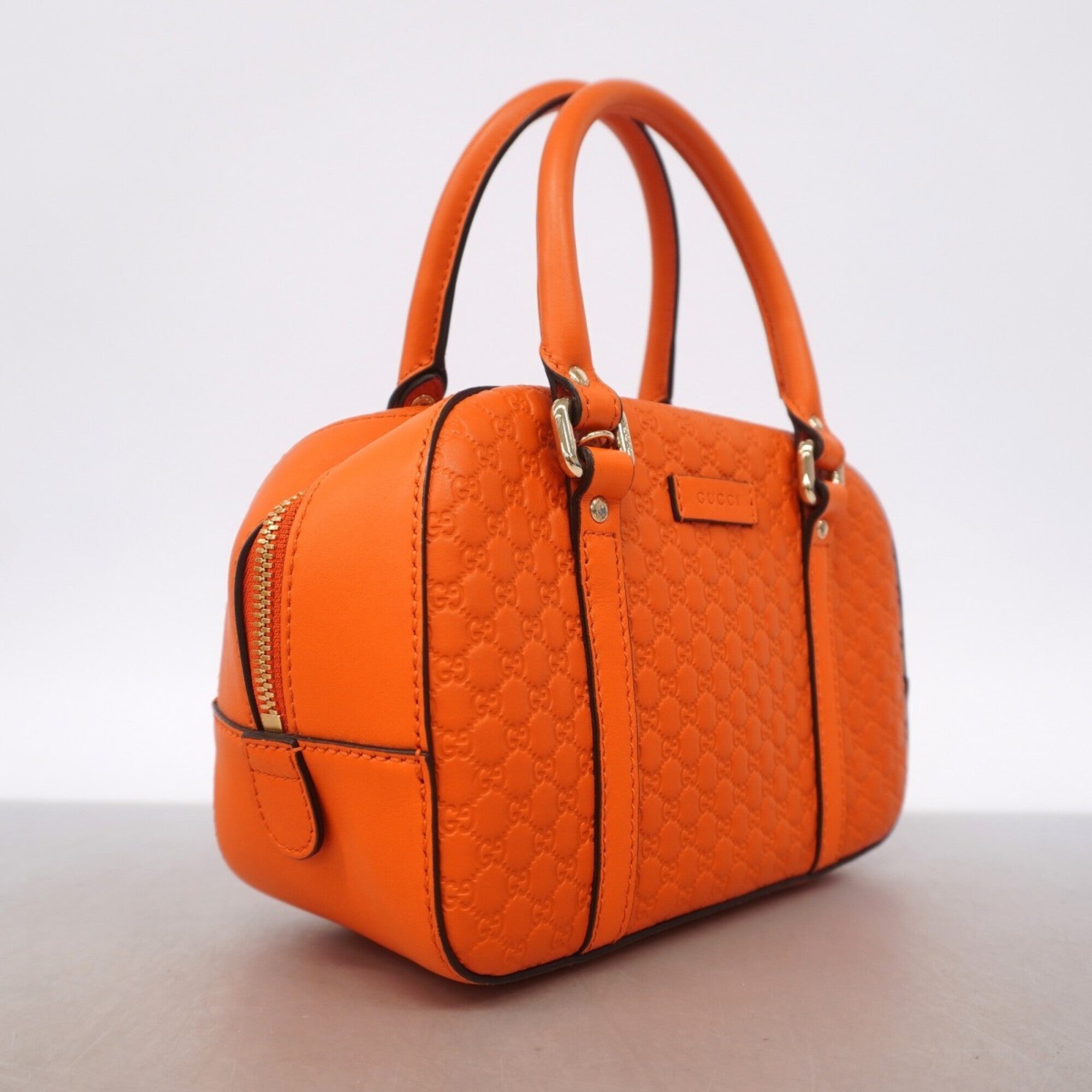 Gucci Orange Leather Handbag (Pre-Owned)