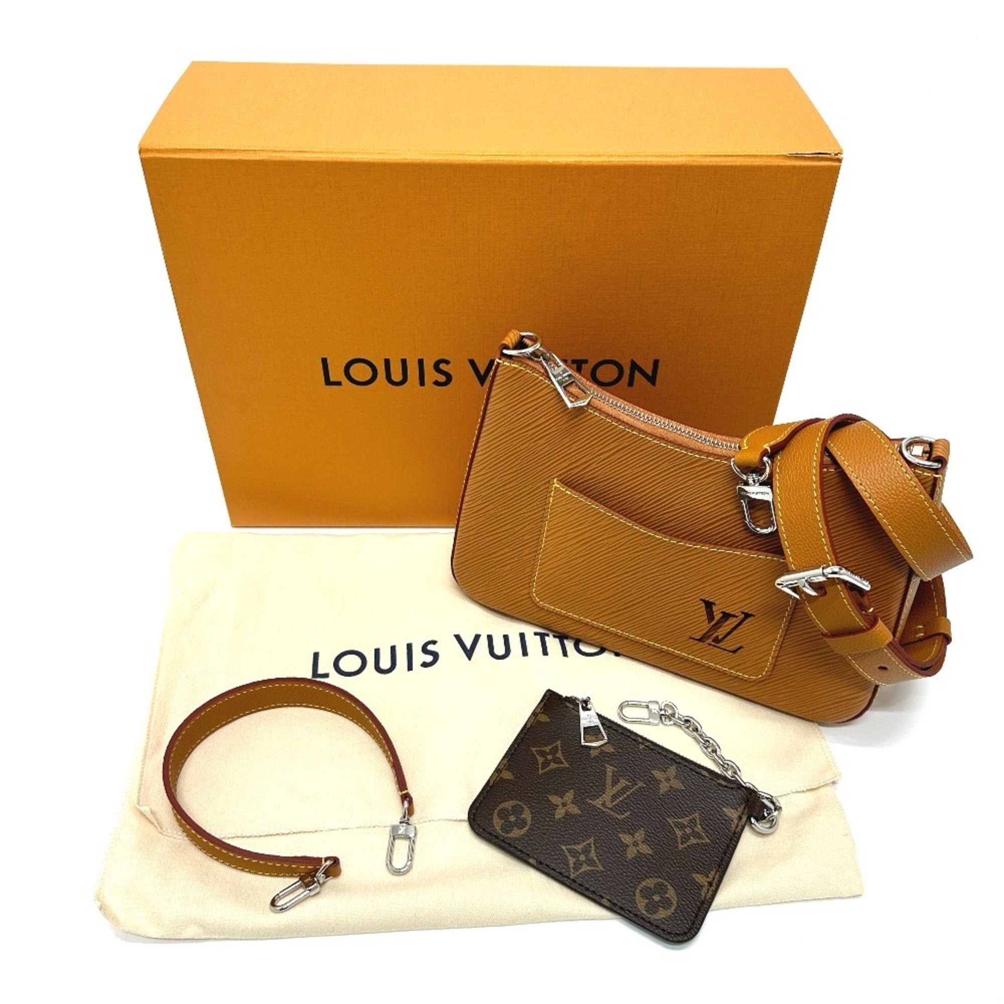 Louis Vuitton Brown Epi Leather Pouch Shoulder Bag (Pre-Owned)