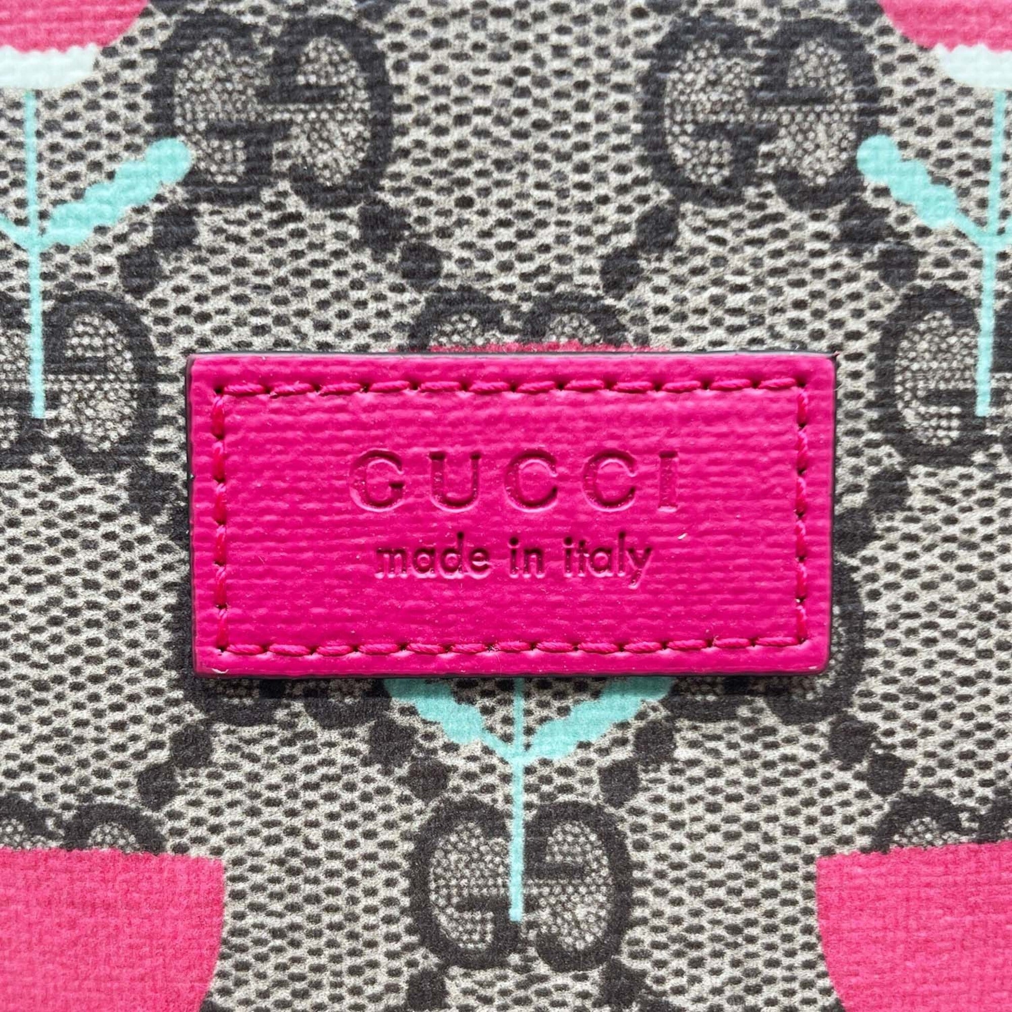 Gucci Brown Pink Gg Supreme Backpack (Pre-Owned)