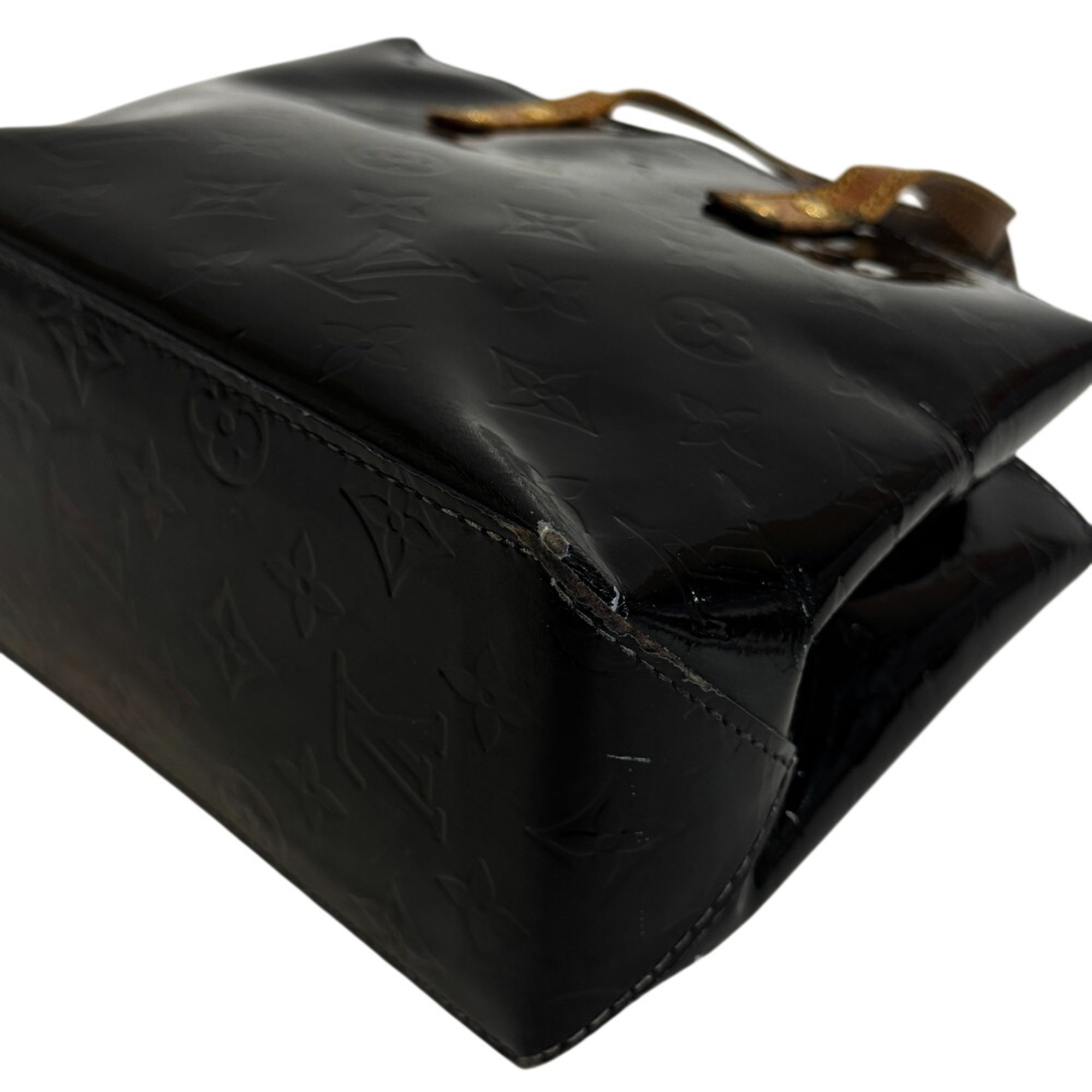Louis Vuitton Amarante Black Galle Monogram Vernis Handbag (Pre-Owned)