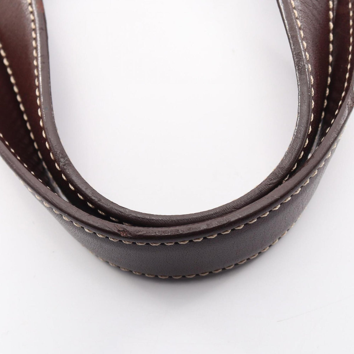 Loewe Brown Navy Canvas Leather Handbag Tote Bag (Pre-Owned)
