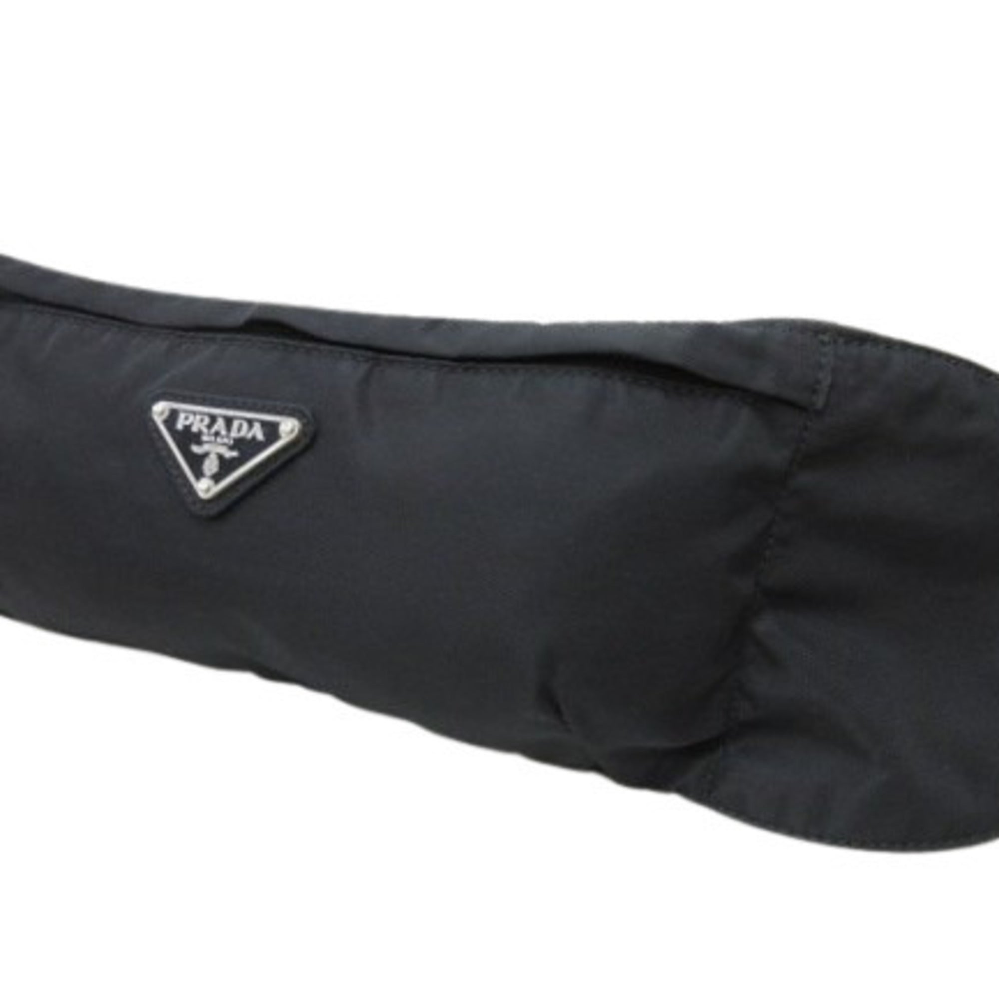 Prada Black Nylon Fanny Pack Sling Bag (Pre-Owned)
