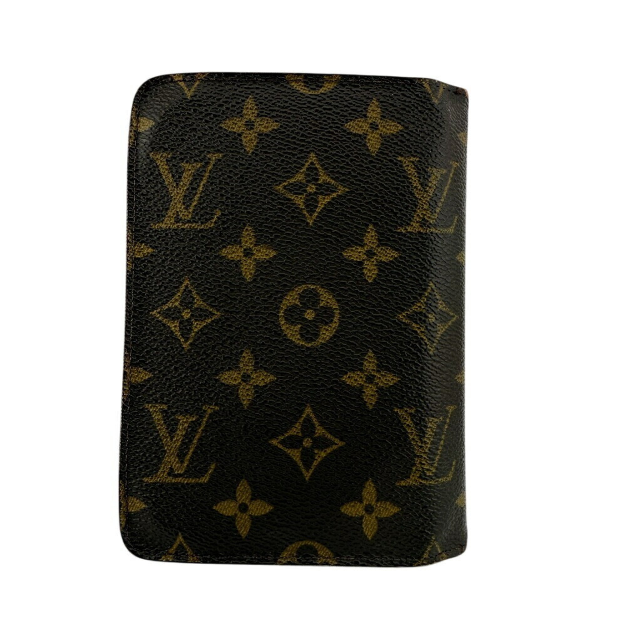 Louis Vuitton Brown Monogram Leather Wallet (Bi-Fold) (Pre-Owned)