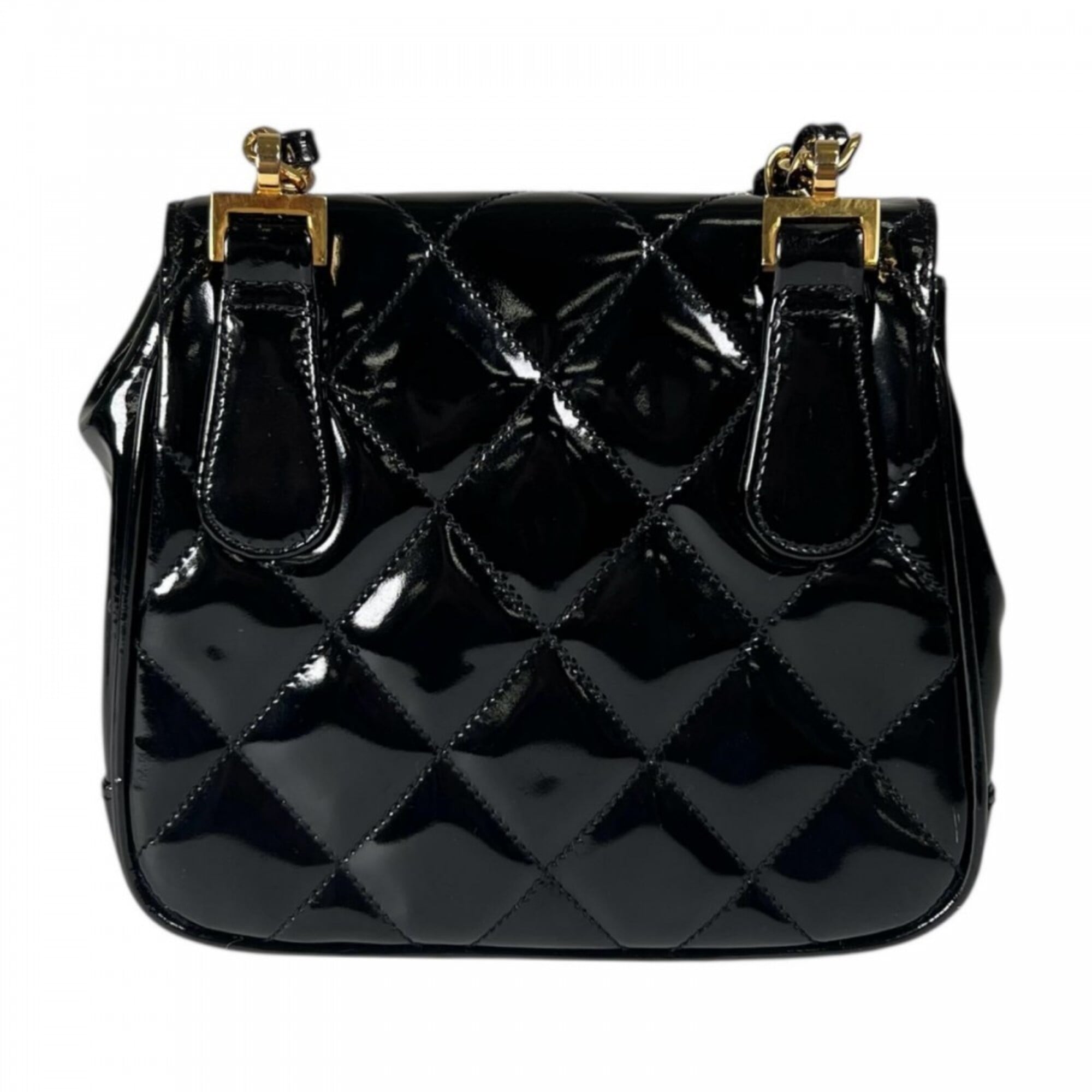 Chanel Matelasse Black Leather Shoulder Bag (Pre-Owned)