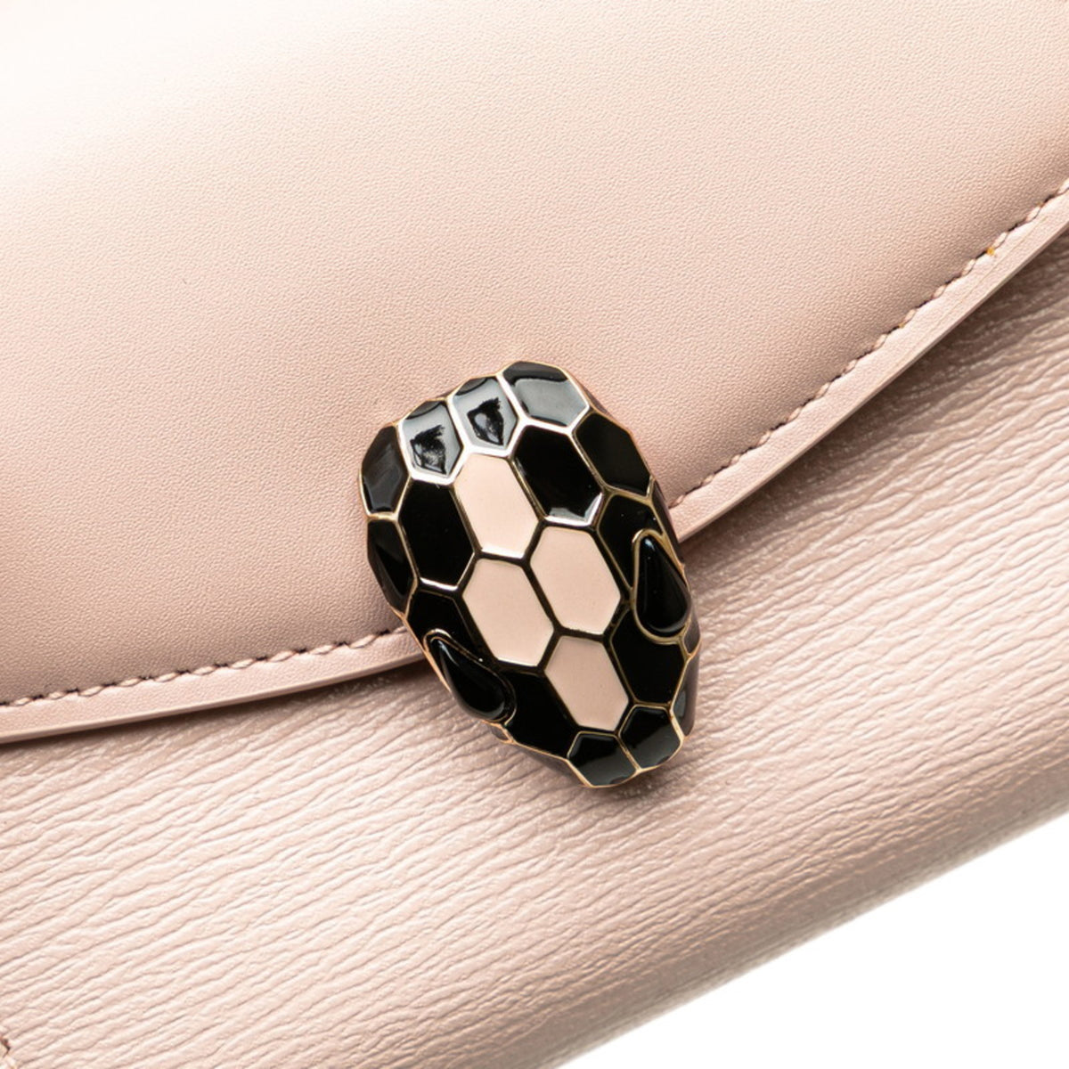 Bvlgari Pink Leather Wallet (Tri-Fold) (Pre-Owned)