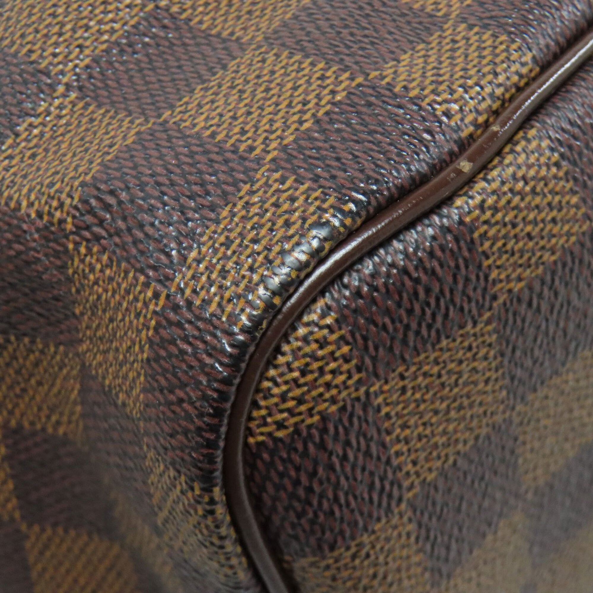 Louis Vuitton Brown Damier Canvas Ebene Damier Canvas Boston Bag (Pre-Owned)