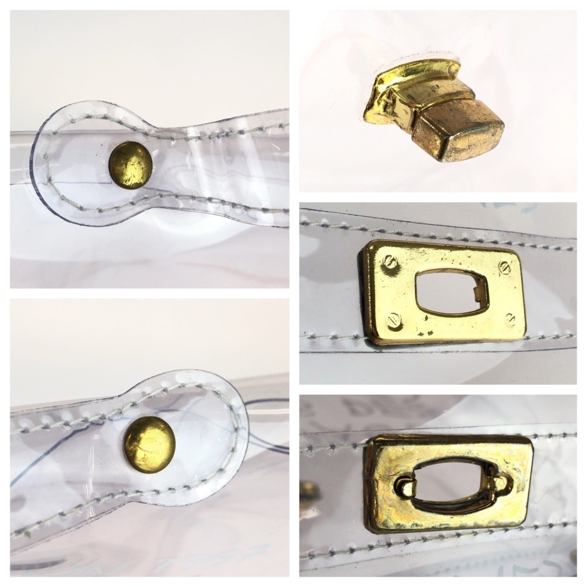 Hermes Clear Vinyl Handbag (Pre-Owned)