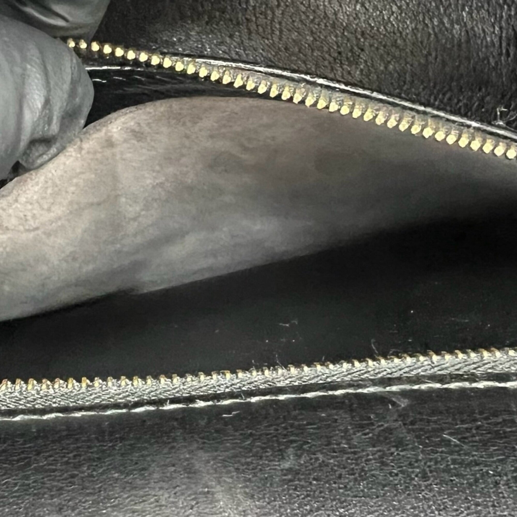 Hermes Black Box Calf Leather Handbag Shoulder Bag (Pre-Owned)