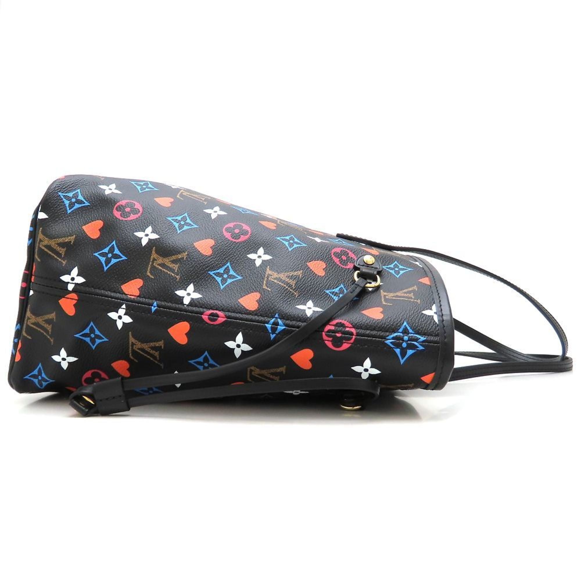 Louis Vuitton Black Monogram Multi-Color Monogram Canvas Leather Tote Bag (Pre-Owned)