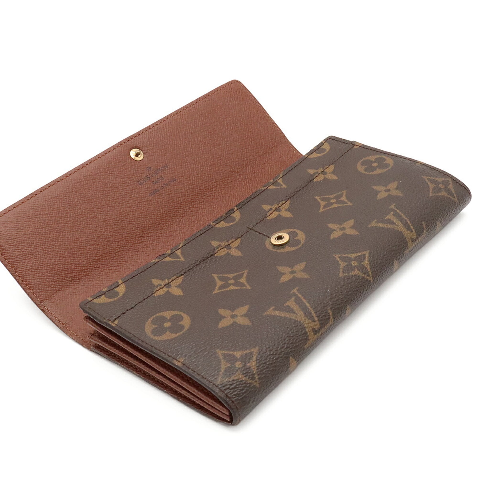 Louis Vuitton Brown Galle Monogram Long Wallet (Bi-Fold) (Pre-Owned)